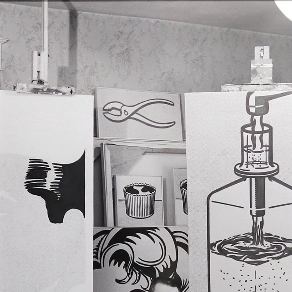 Roy Lichtenstein 1962 - Photo de studio originale de l'artiste (édition Ben Martin Estate) en vente 2