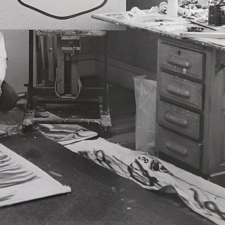 Roy Lichtenstein 1962 - Photo de studio originale de l'artiste (édition Ben Martin Estate) en vente 7