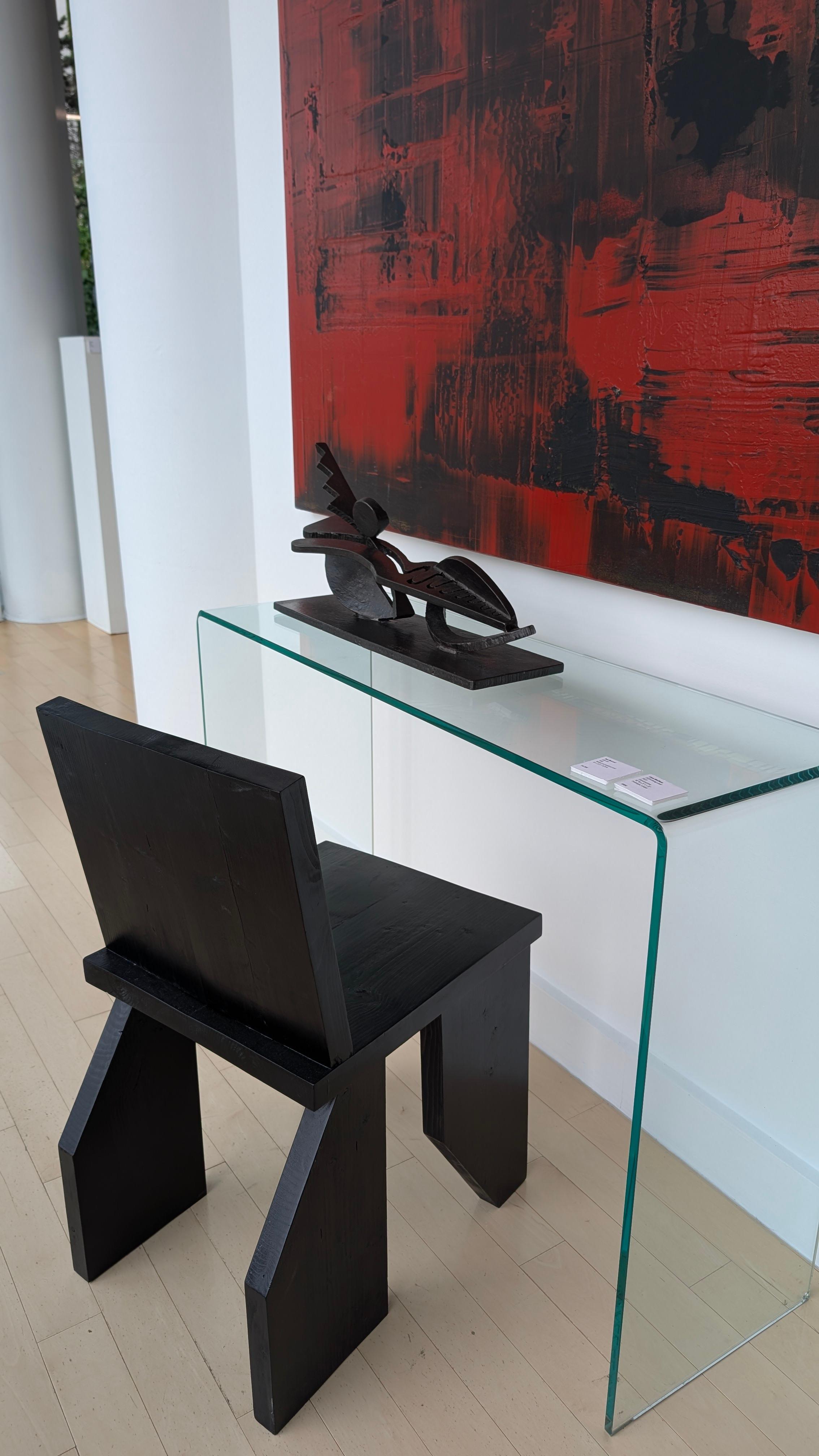 666-90 - Gray Abstract Sculpture by Ben McLeod