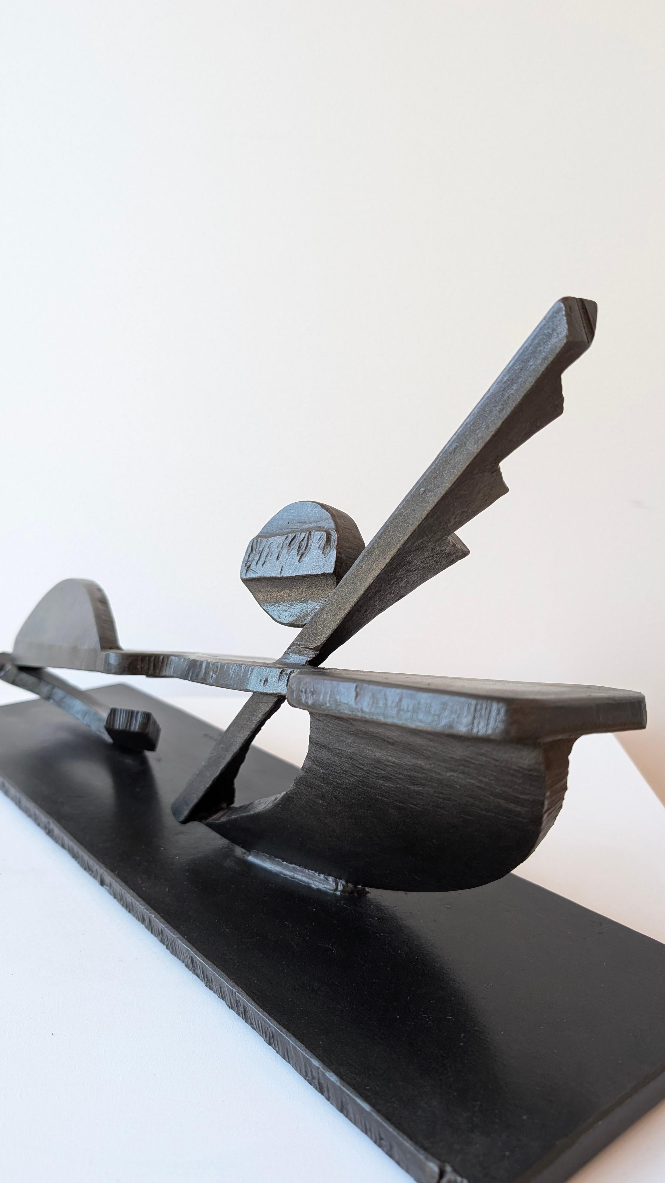 Ben McLeod (b. 1948, Aberdeen, Scotland) is a preeminent Canadian sculptor whose over five-decade practice is characterized by a profoundly self-propelled trajectory and the cultivation of a unique, potent visual language. Born in Scotland and