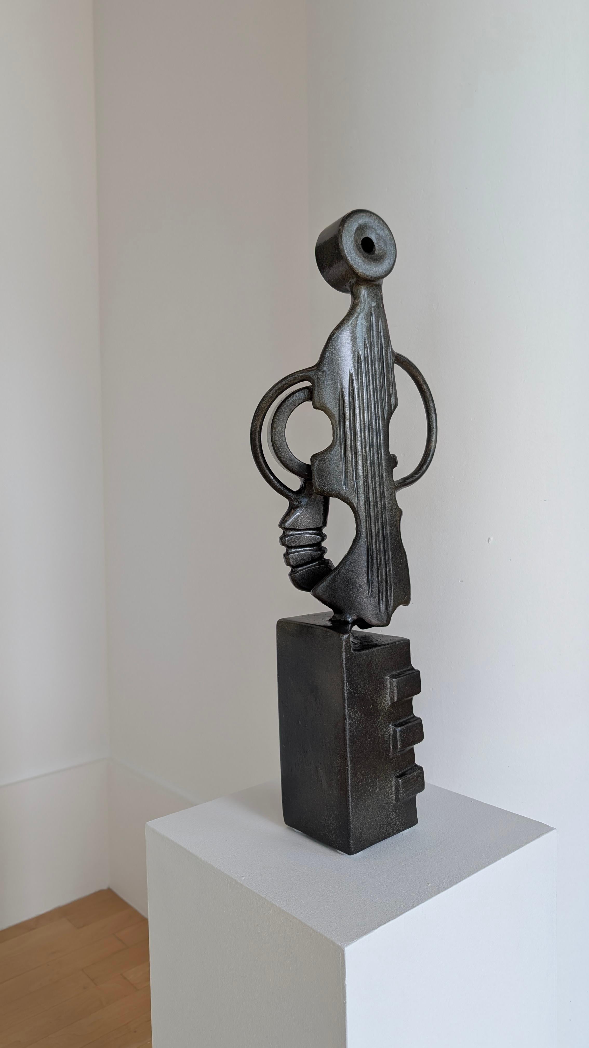 Ben McLeod (b. 1948, Aberdeen, Scotland) is a preeminent Canadian sculptor whose over five-decade practice is characterized by a profoundly self-propelled trajectory and the cultivation of a unique, potent visual language. Born in Scotland and