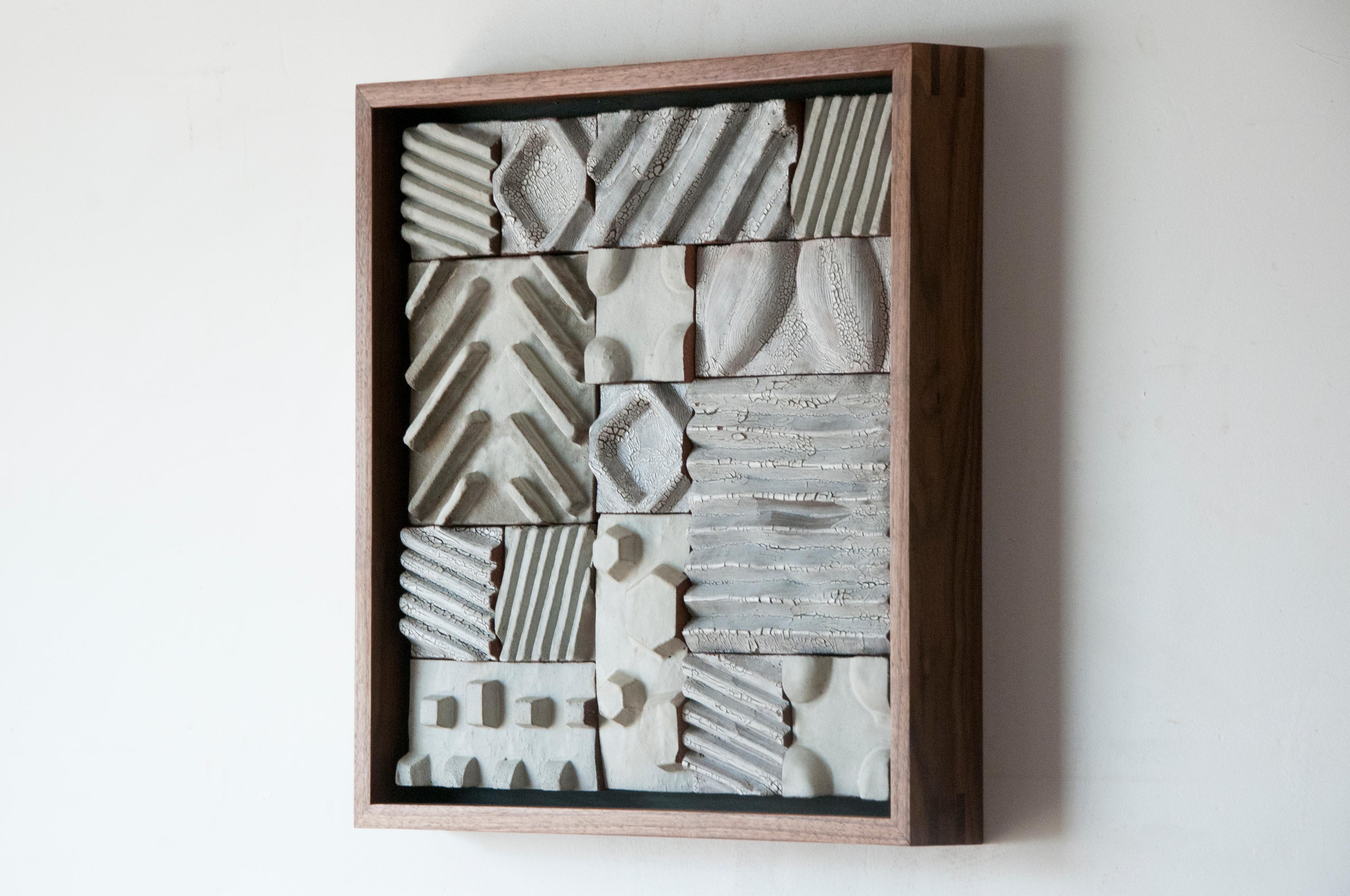 Brutalist Ben Medansky, Composition II, Ceramic Wall Sculpture 