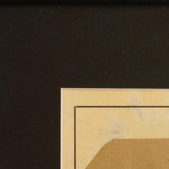 Mystère 17, 1986, technique mixte, 32x32 cm, encadré