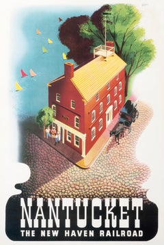 "Nantucket - The New Haven Railroad" Original Vintage Railroad Poster