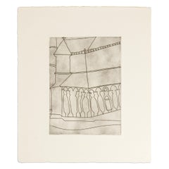 Ben Nicholson, Fragment de cathédrale toscanne : gravure originale de 1966