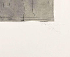 Long Horizontal Patmos - Etching by Ben Nicholson - 1967