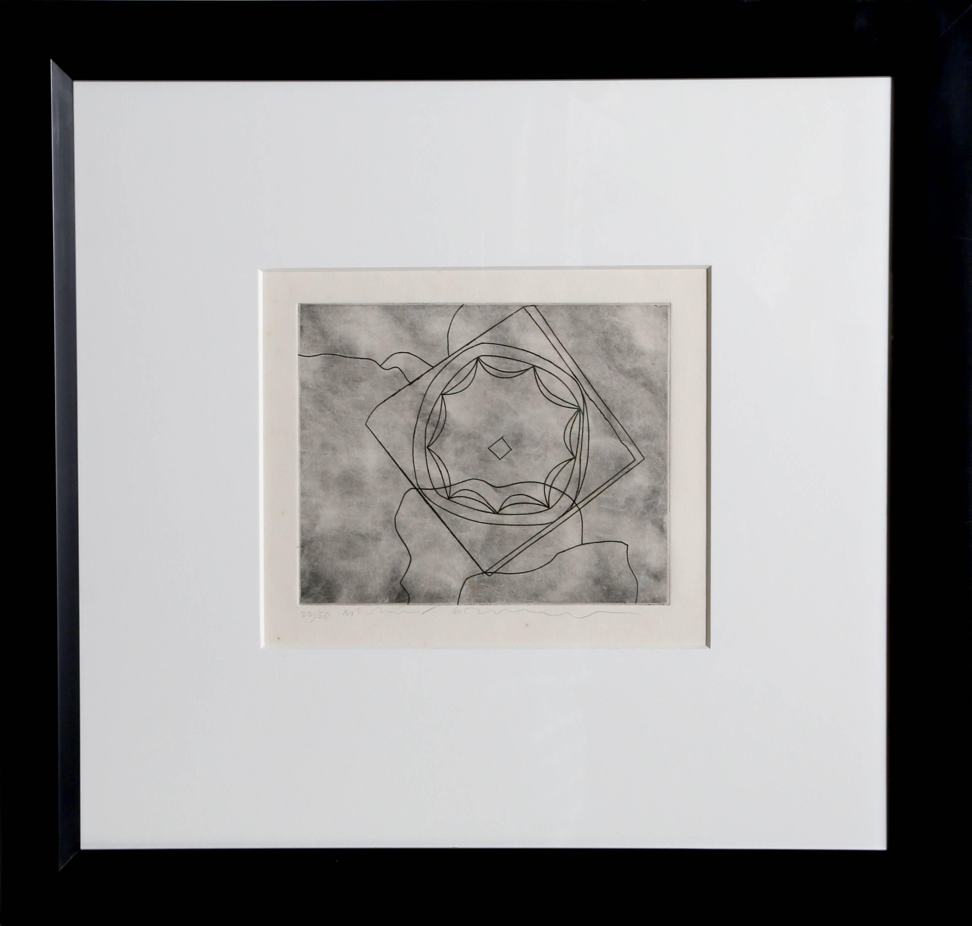 Ben Nicholson Abstract Print - Olympia Fragment (LaFranca 9)