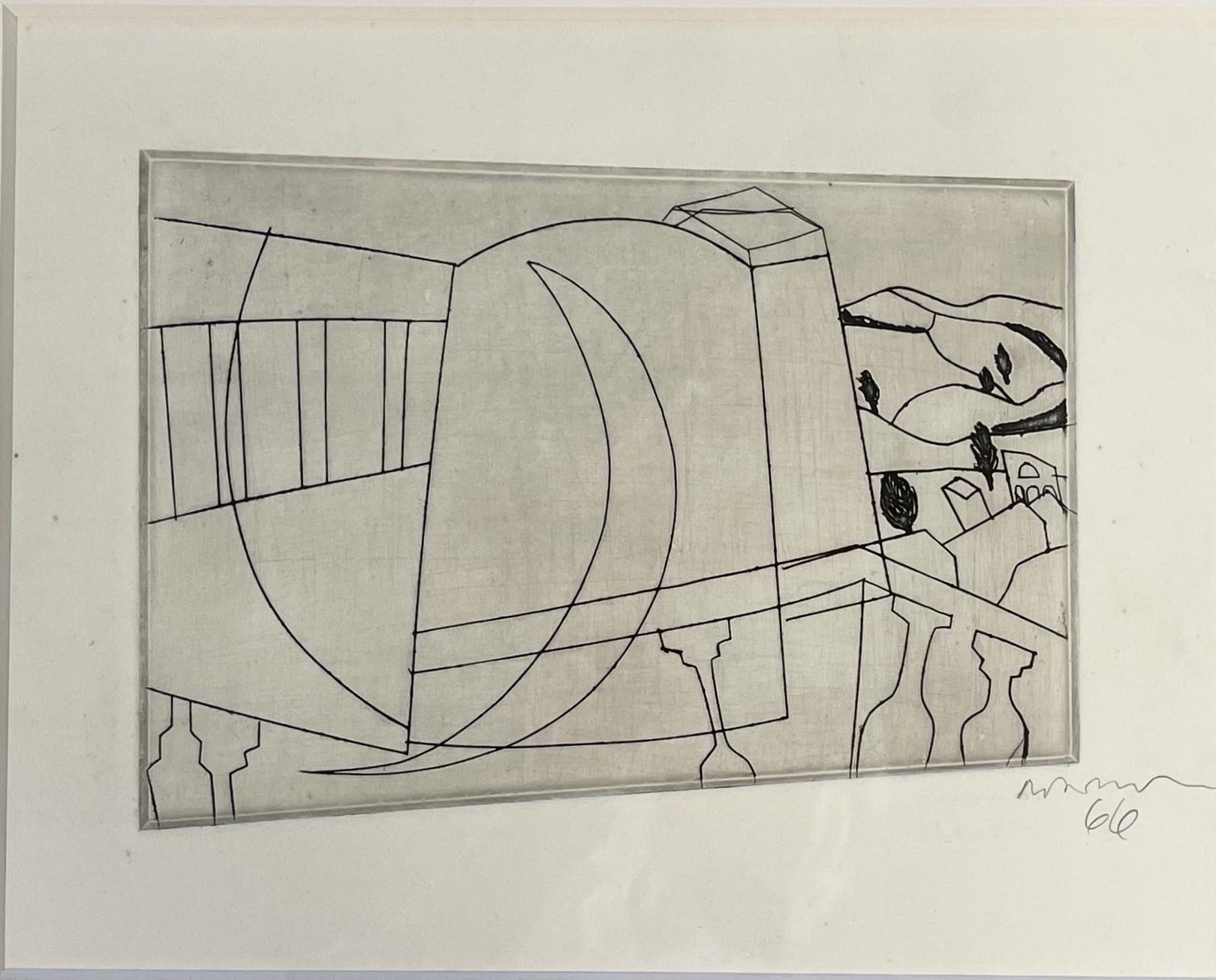 SAN GIMINIANO - Print by Ben Nicholson