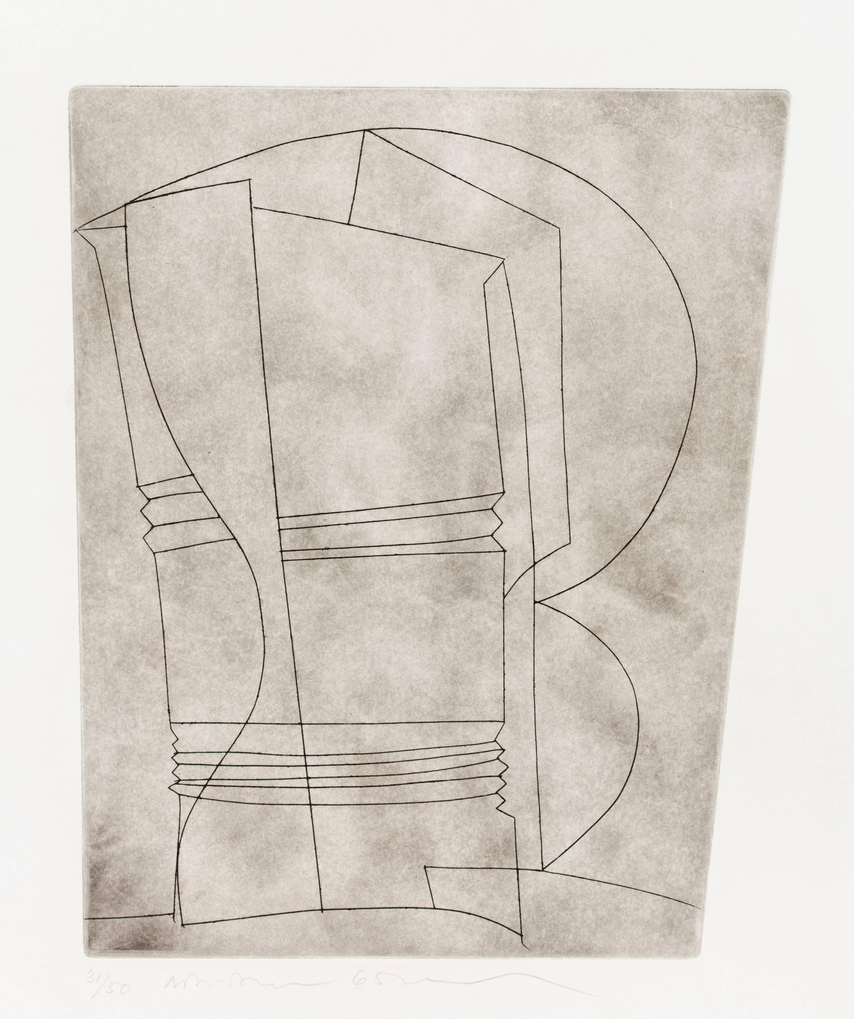 Still Life with Curves - Print by Ben Nicholson