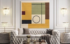 Used White III, Ben Nicholson, Tapestry, Abstract Art
