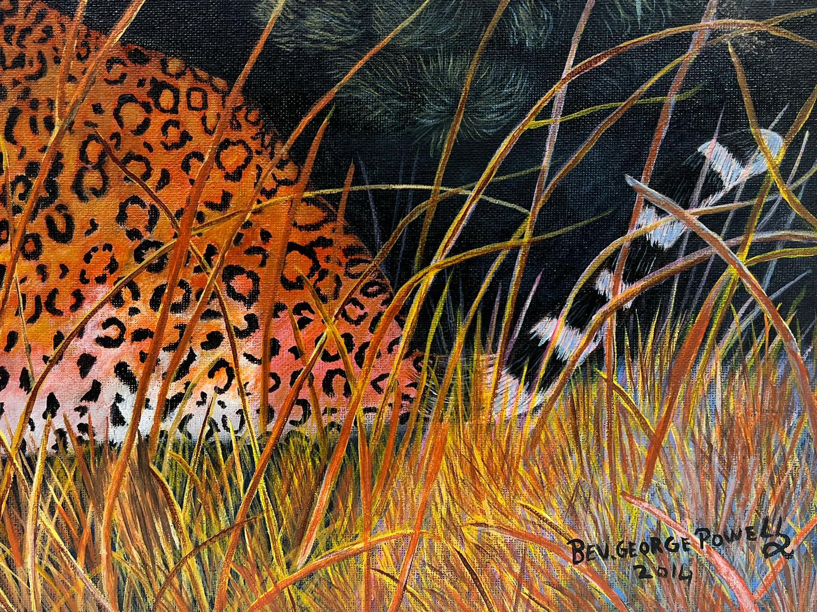 cheetah acrylic painting