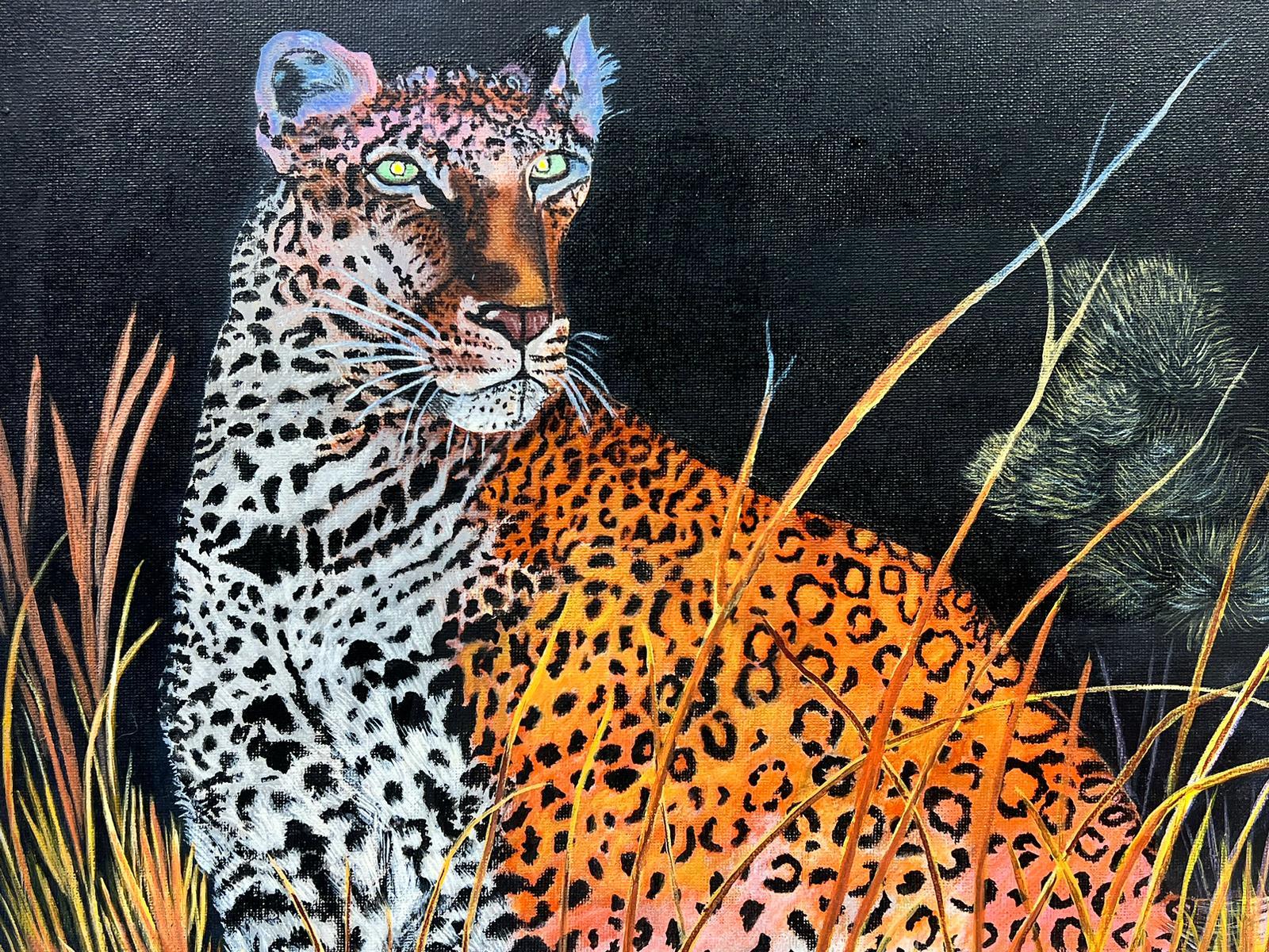Cheetah 
by Ben George Powell, British contemporary artist
signed and dated 2014
acrylic on canvas unframed
canvas: 16 x 20 inches
provenance: private collection of this artists work, UK
The painting is in very good and presentable condition.
