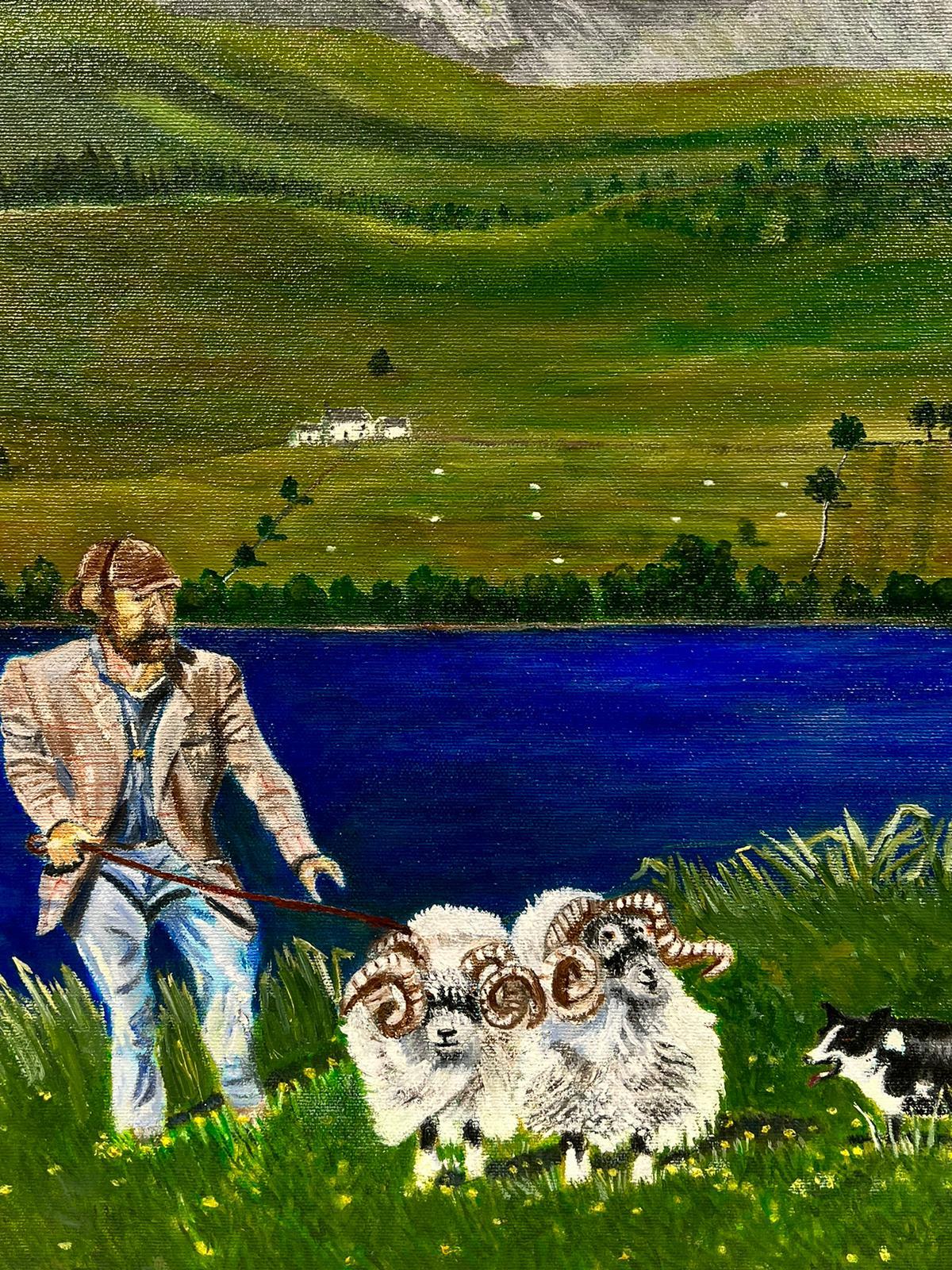 painting sheep in acrylic