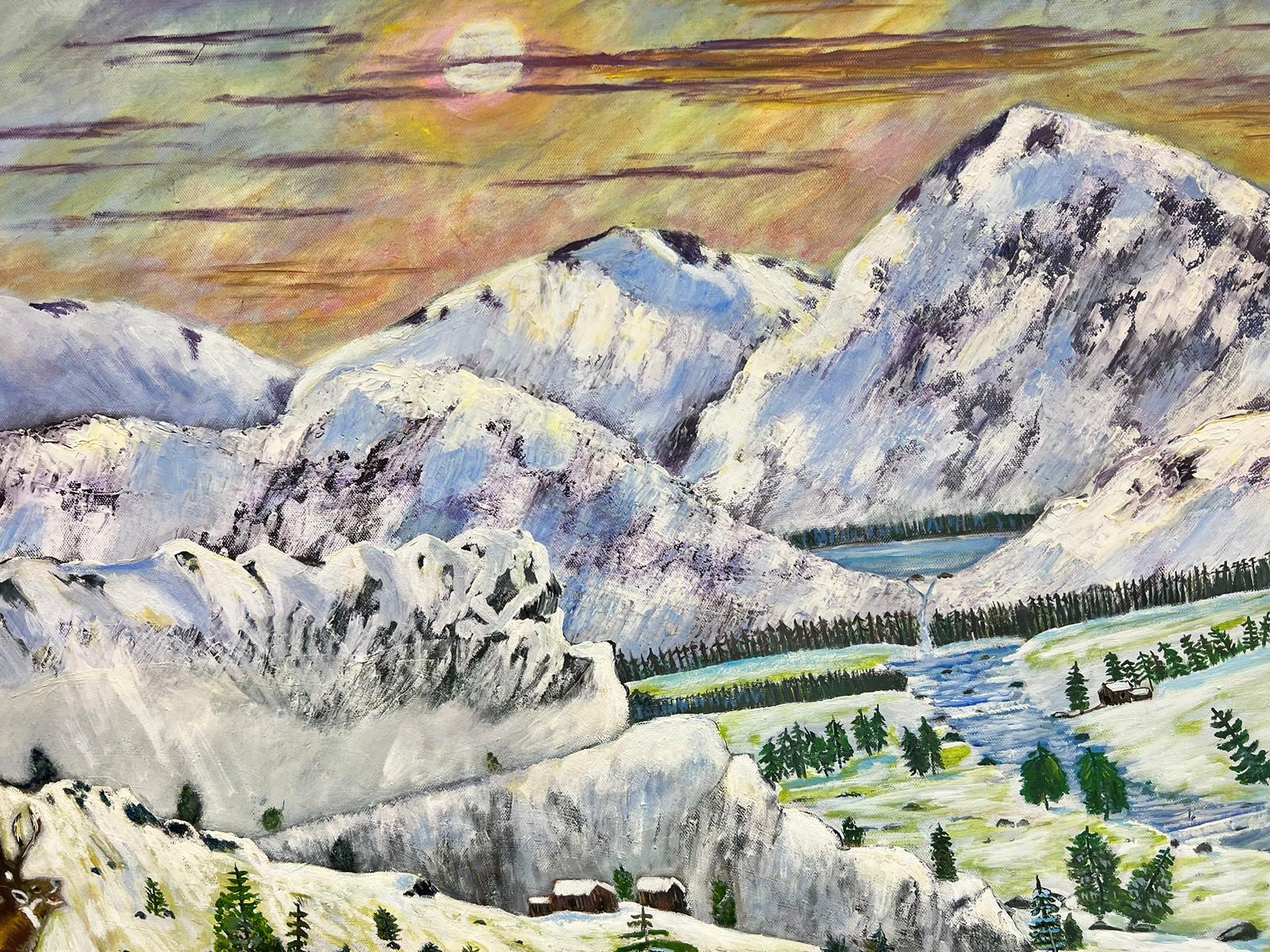 Ciervos en Highlands
por Ben George Powell, artista contemporáneo británico
firmado
acrílico sobre lienzo, sin enmarcar
lienzo: 22 x 30 pulgadas
procedencia: colección privada de la obra de este artista, Reino Unido
El cuadro está en muy buen estado