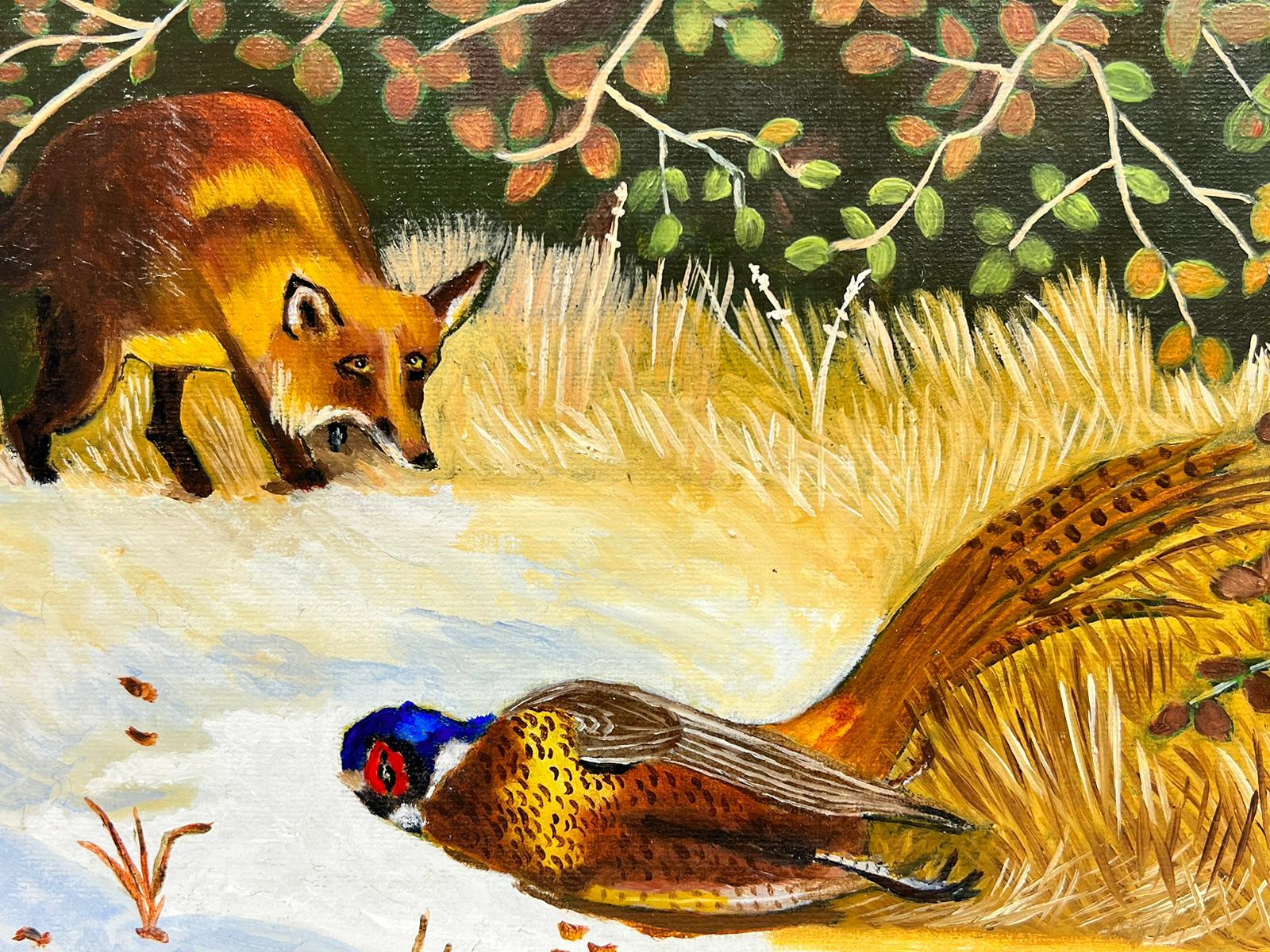 acrylic fox painting