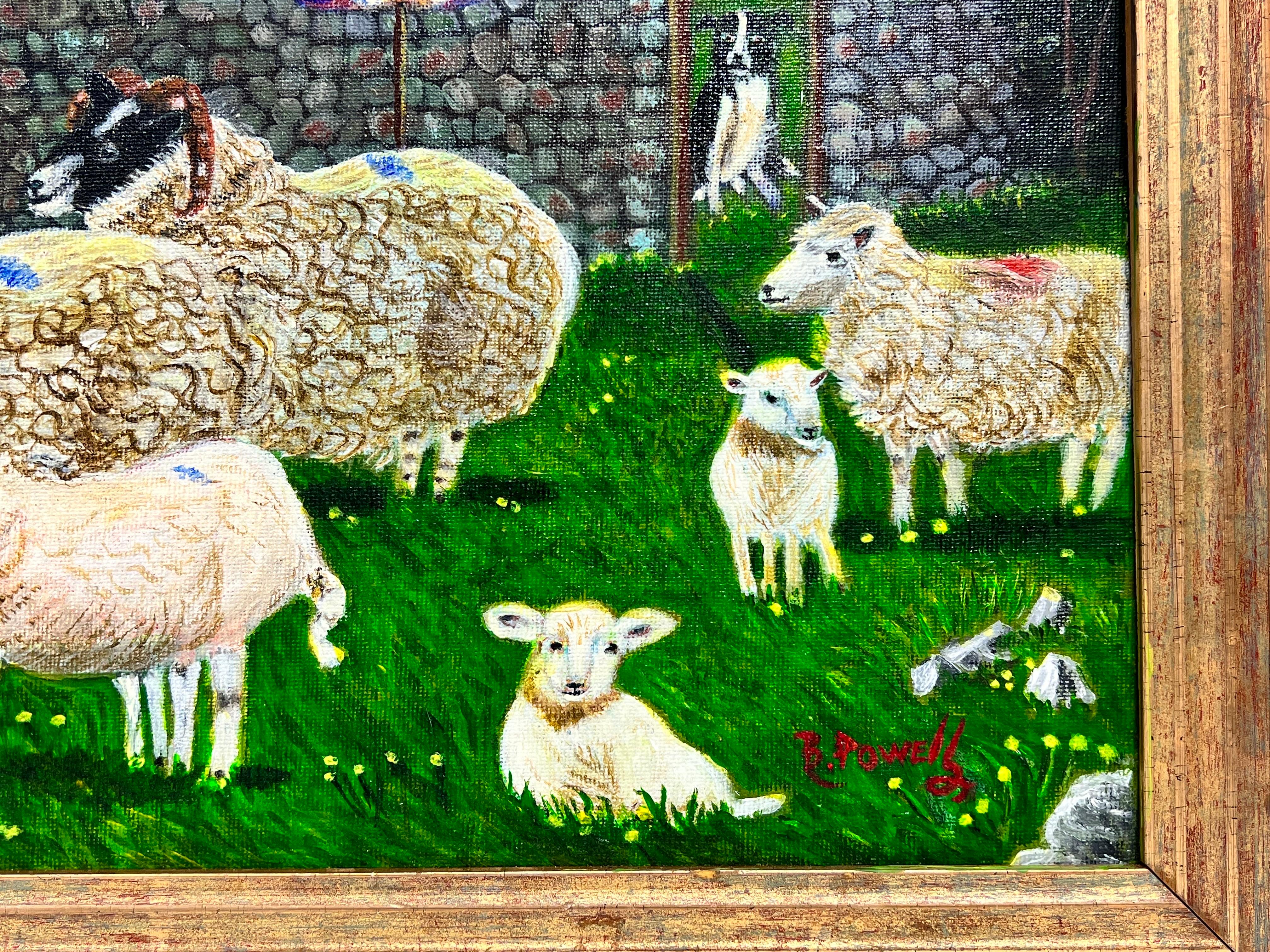 El ganadero de ovejas
por Ben George Powell, artista contemporáneo británico
firmado
acrílico sobre tabla, enmarcado
enmarcado: 19 x 22,5 pulgadas
tablero: 16 x 20 pulgadas
procedencia: colección privada de la obra de este artista, Reino Unido
El