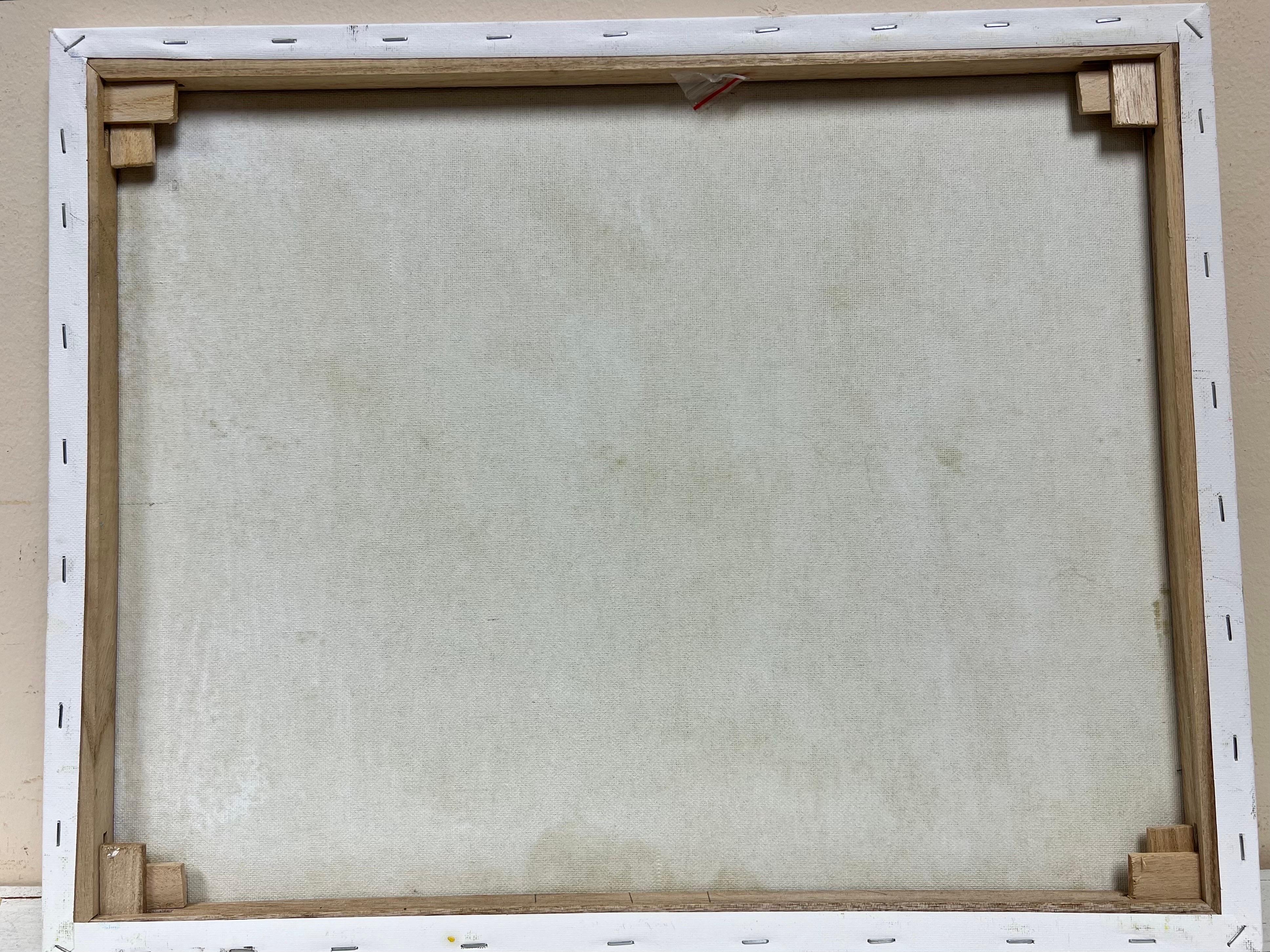 Pittura contemporanea inglese naif Due orsi polari in un paesaggio invernale in vendita 3