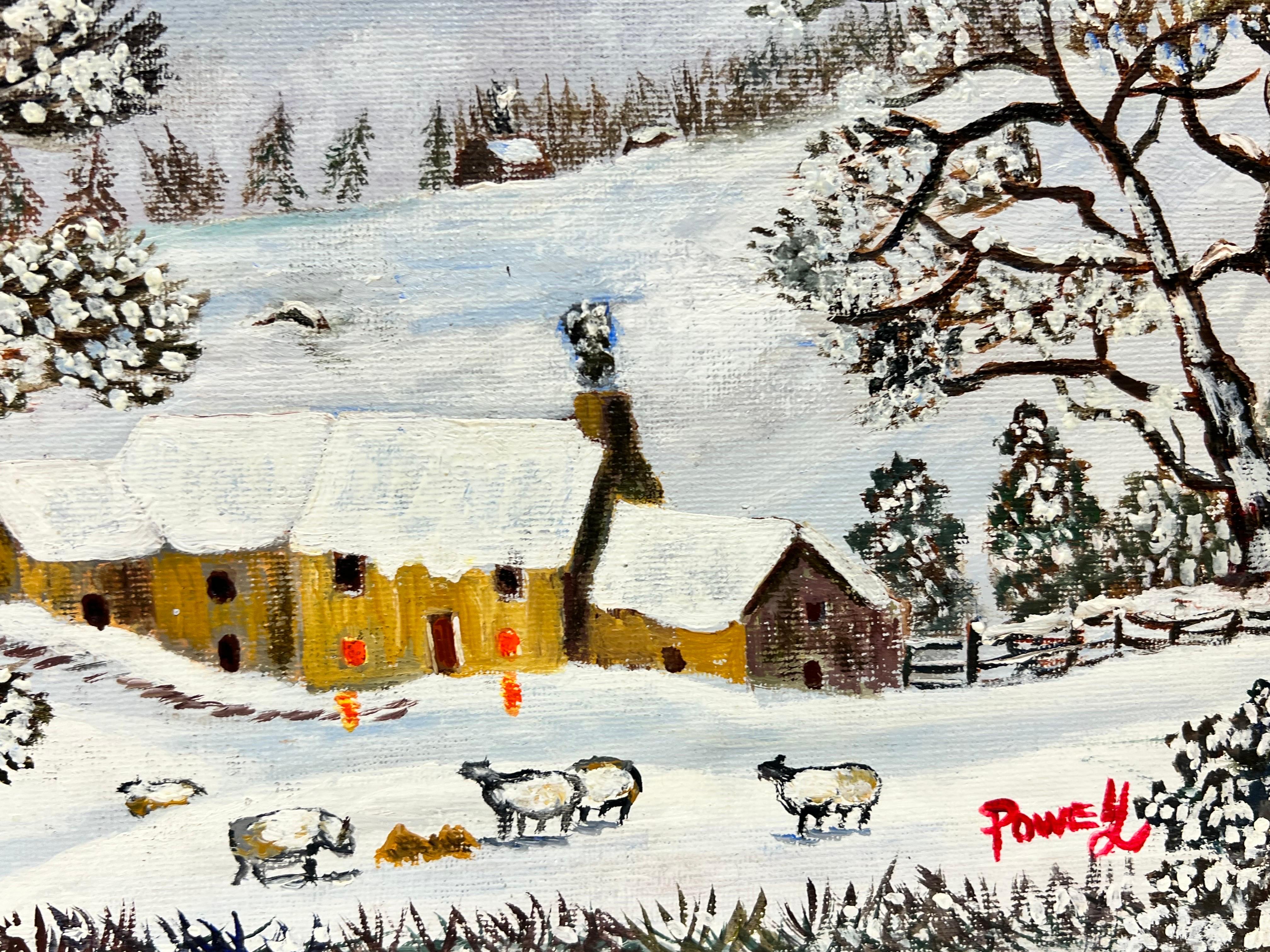 La Valle d'Inverno
di Ben George Powell, artista contemporaneo britannico
firmato
olio su tela, senza cornice
tela: 16 x 20 pollici
provenienza: collezione privata di opere di questo artista, Regno Unito
Il dipinto è in condizioni molto buone e