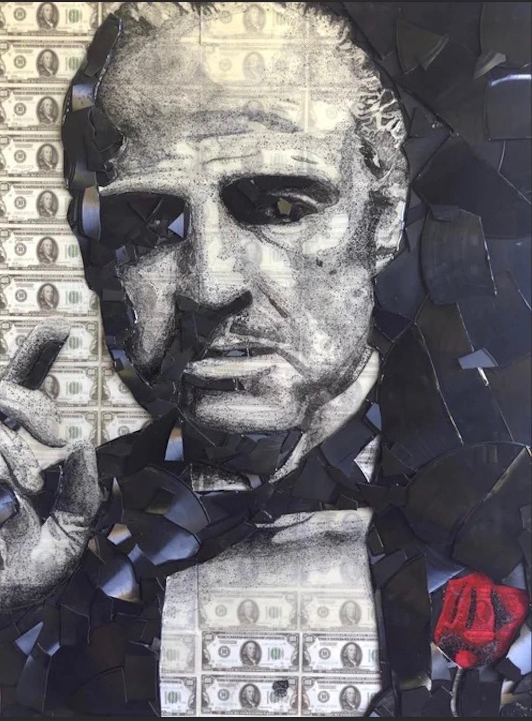 The Godfather 'Legacy of Silence' - Mixed Media Art by Ben Riley 