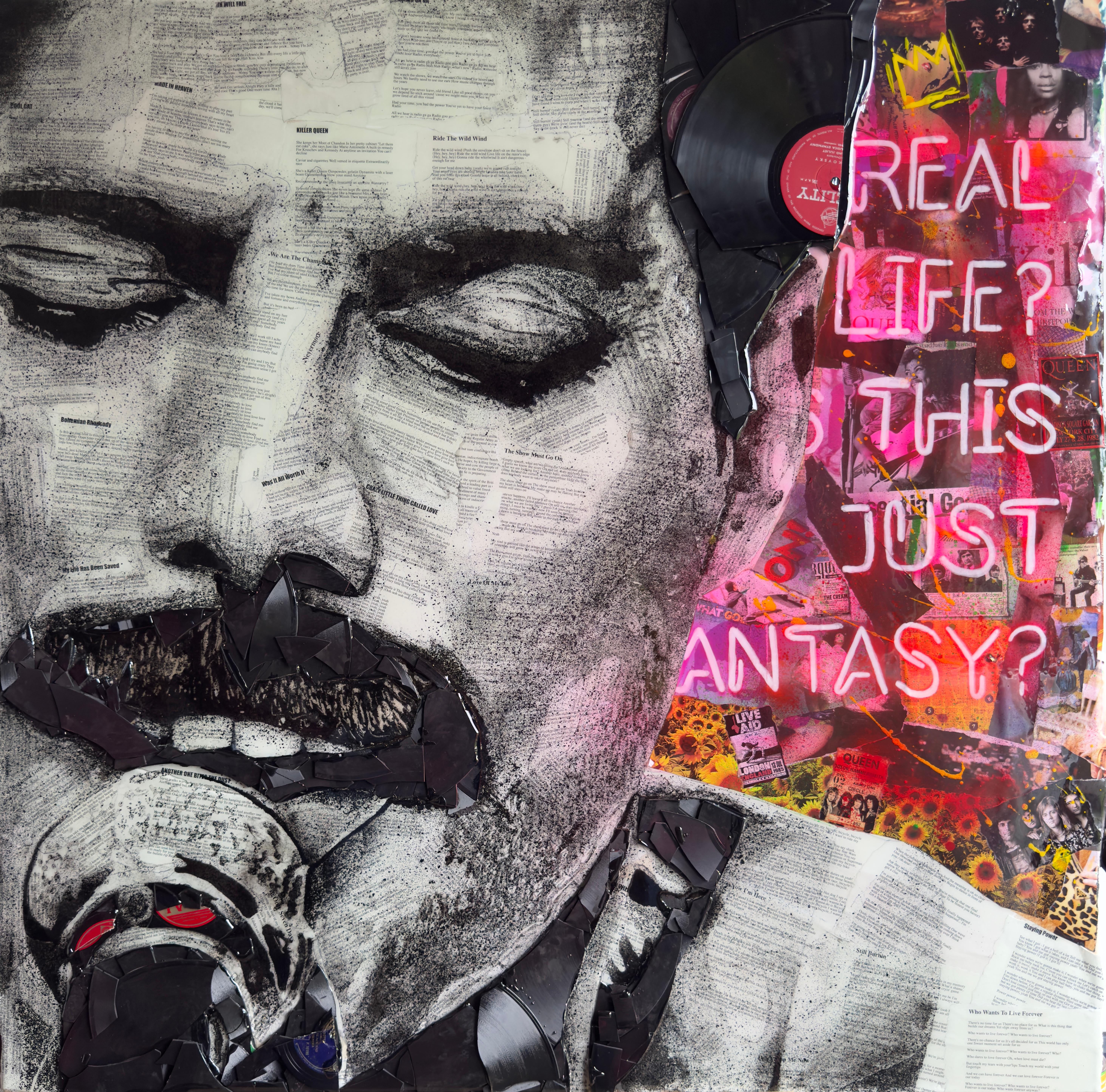 Freddie Mercury ‘The Last Rhapsody’ - Mixed Media Art by Ben Riley