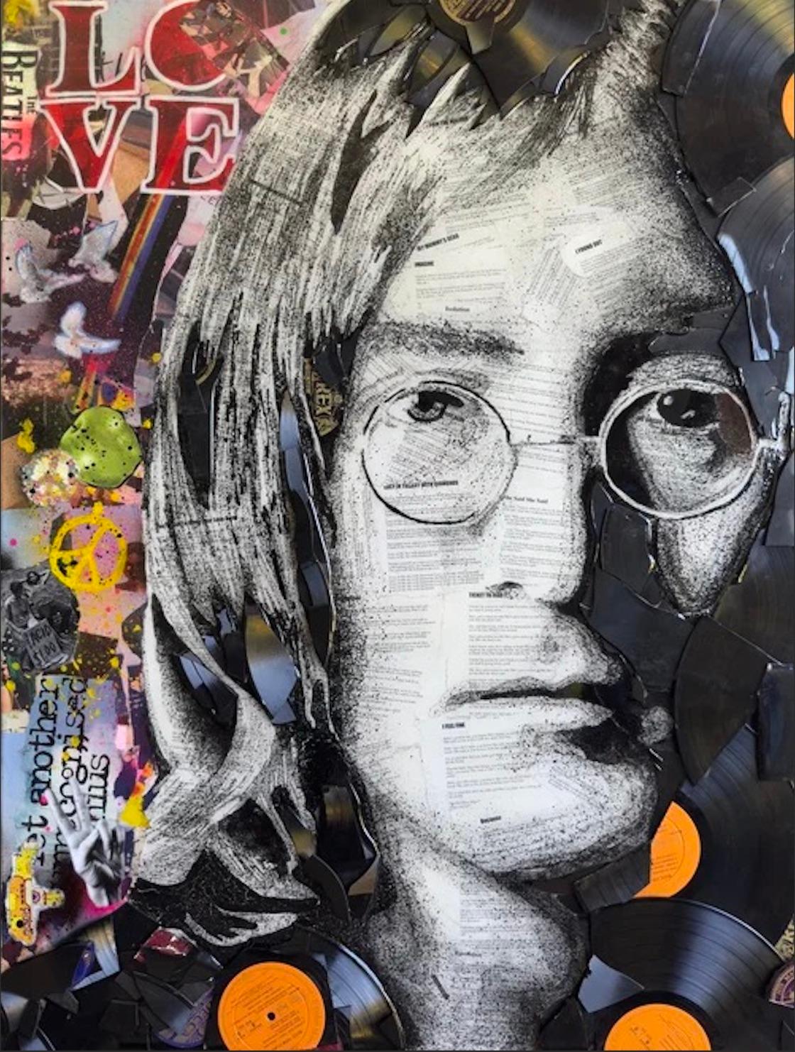 Ben Riley Portrait Print - John Lennon 'Love It'