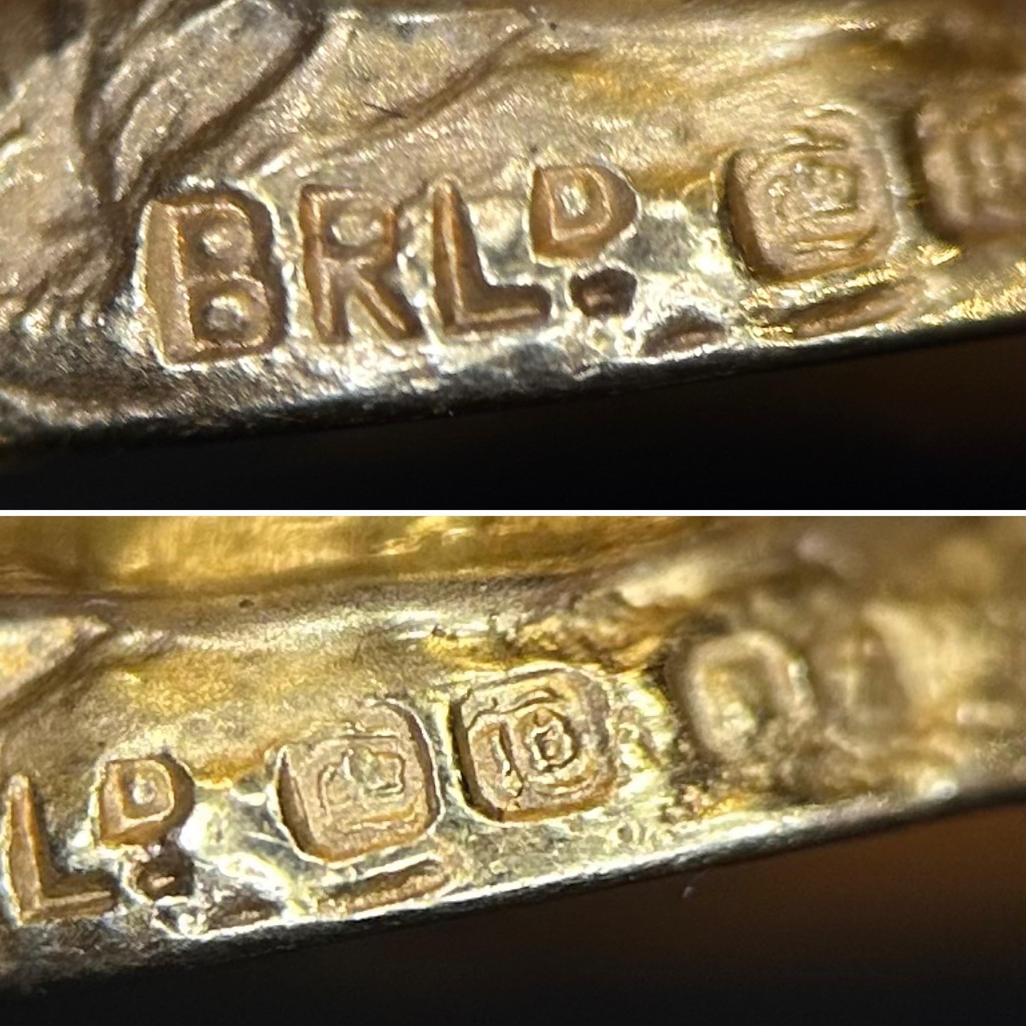 Broche de pato con rubí y diamantes Ben Rosenfeld, oro amarillo blanco de 18 quilates, mediados de siglo, 1960 en venta 10