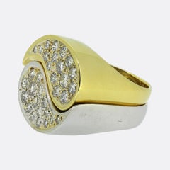 Conjunto de anillos de diamantes Yin y Yang de Ben Rosenfeld