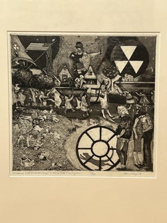 "Landscape with Radiations" Intaglio by Ben Sakoguchi