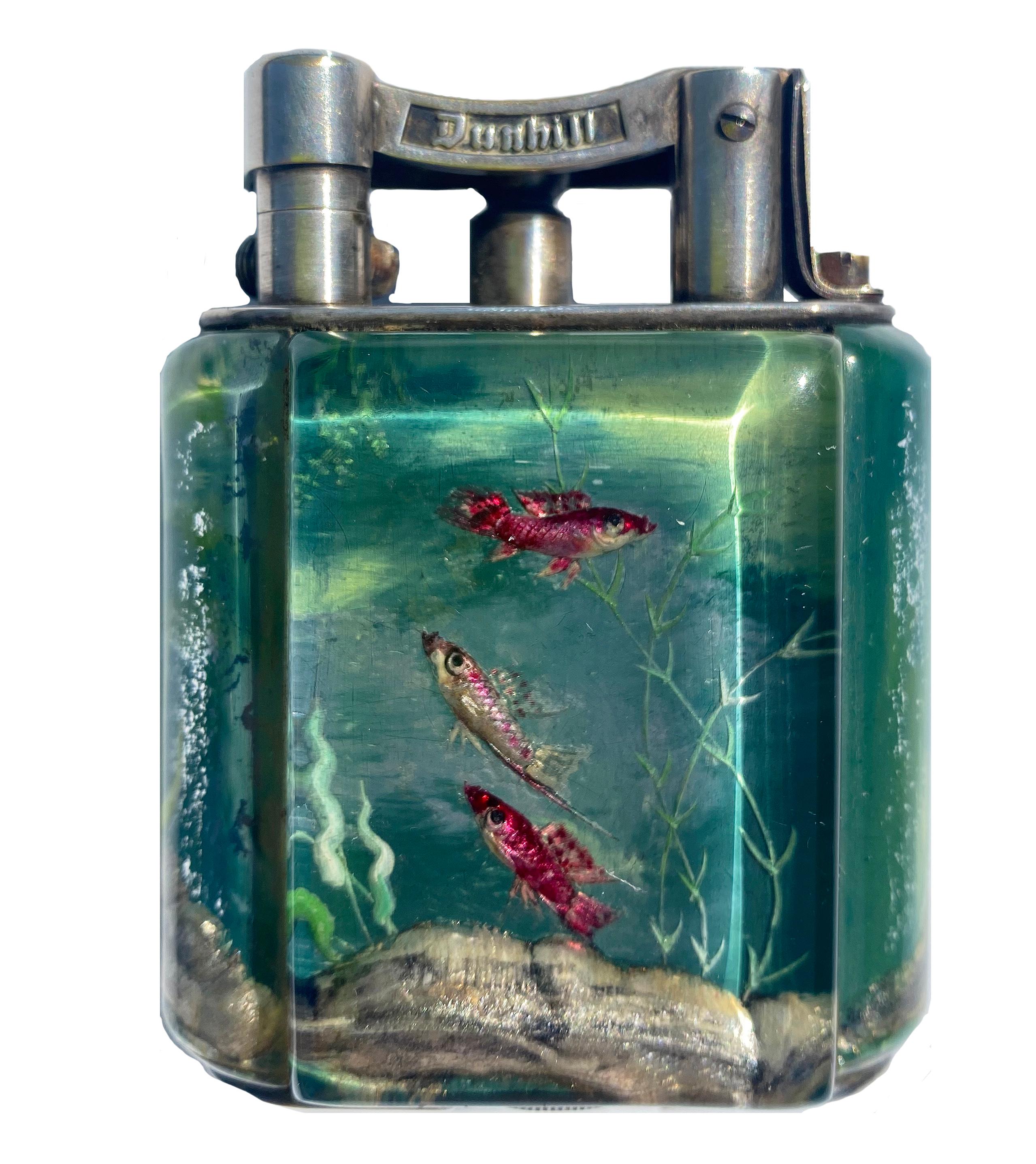 Dunhill Aquarium Lighter - Mixed Media Art by Ben Schillingford