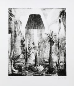 "Lamps", 1979, Etching by Ben Schonzeit