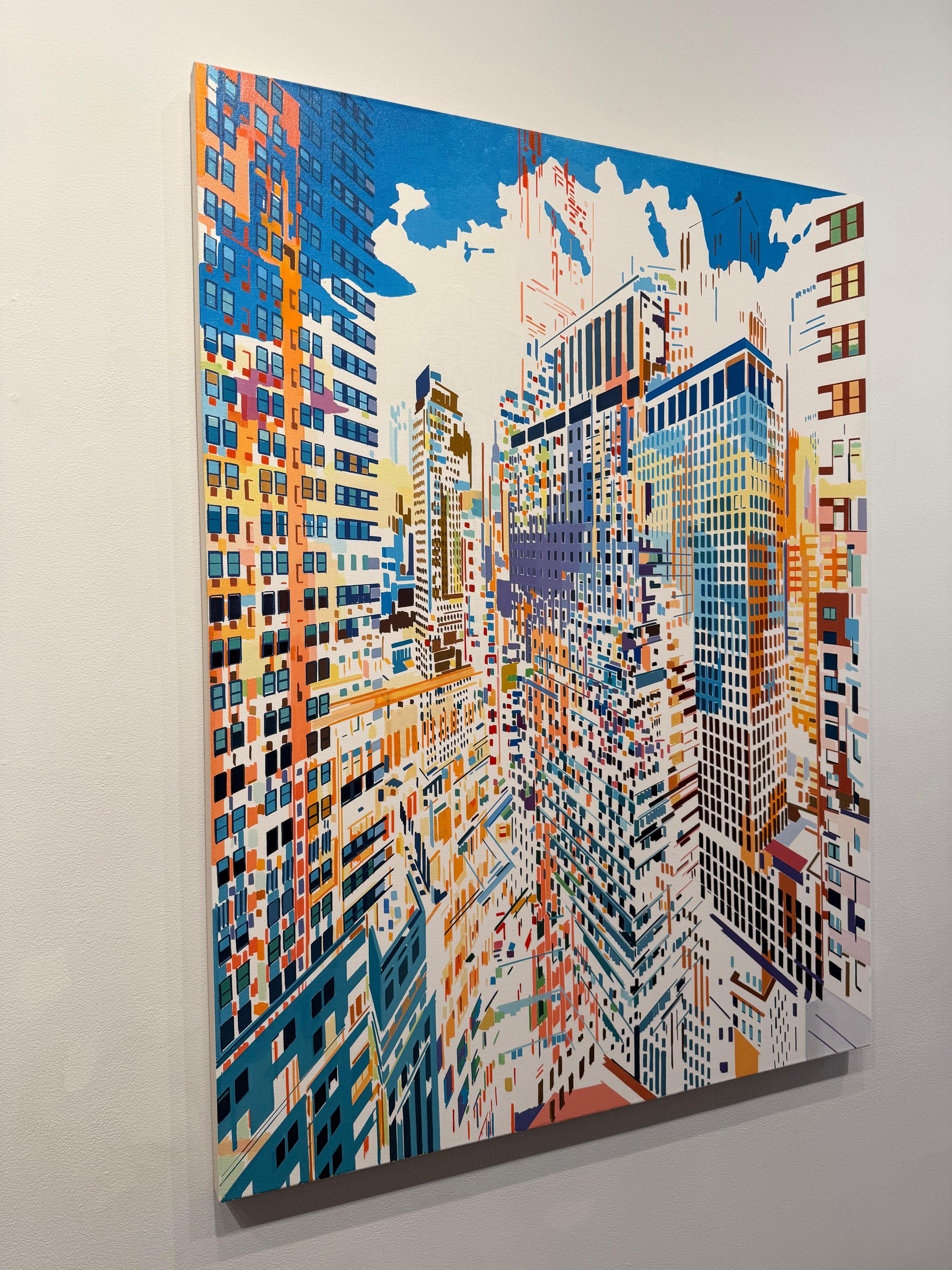 Contrapeso - Abstract Painting Gris de Ben Schwab