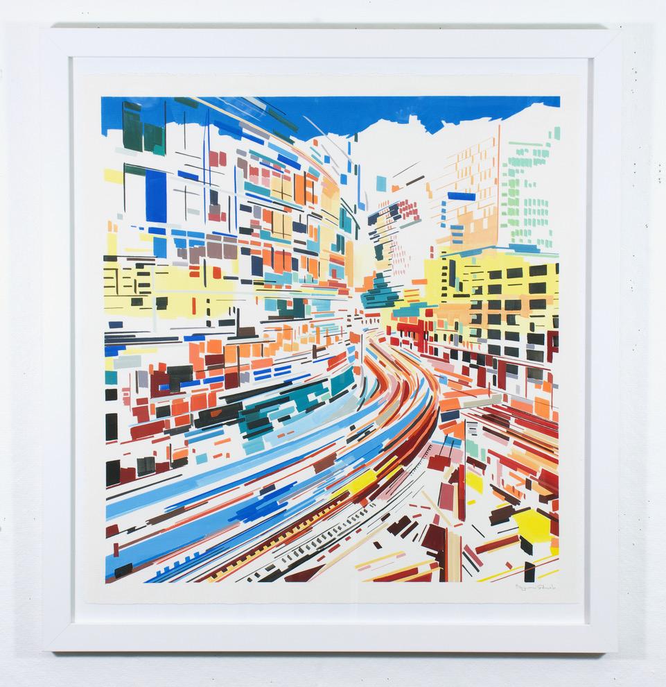 Ben Schwab Abstract Painting - Parallel Series 34