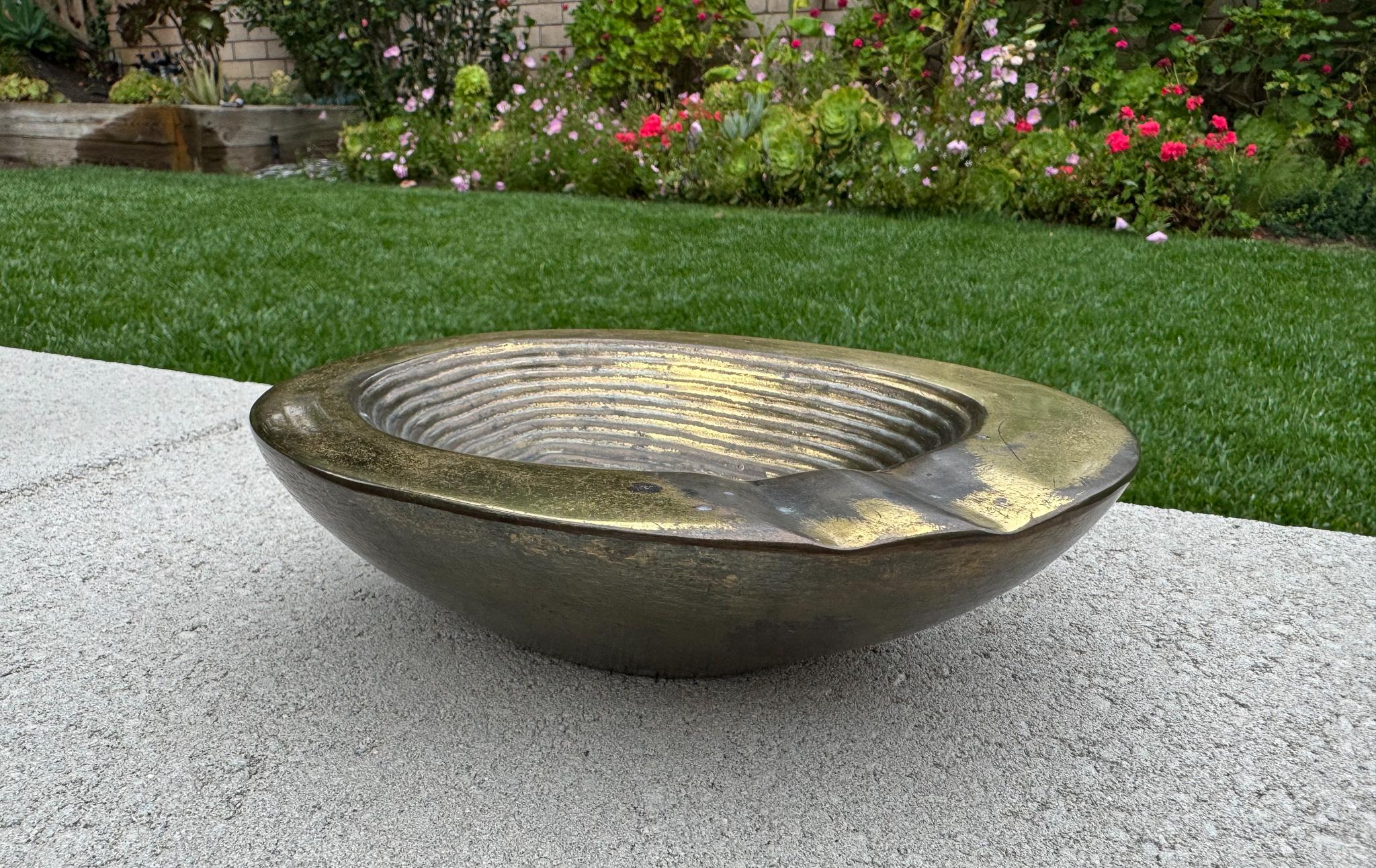 Ben Seibel Brass Ashtray / Ribbed Bowl for Jenfred-Ware Raymor, USA, c.1950 8