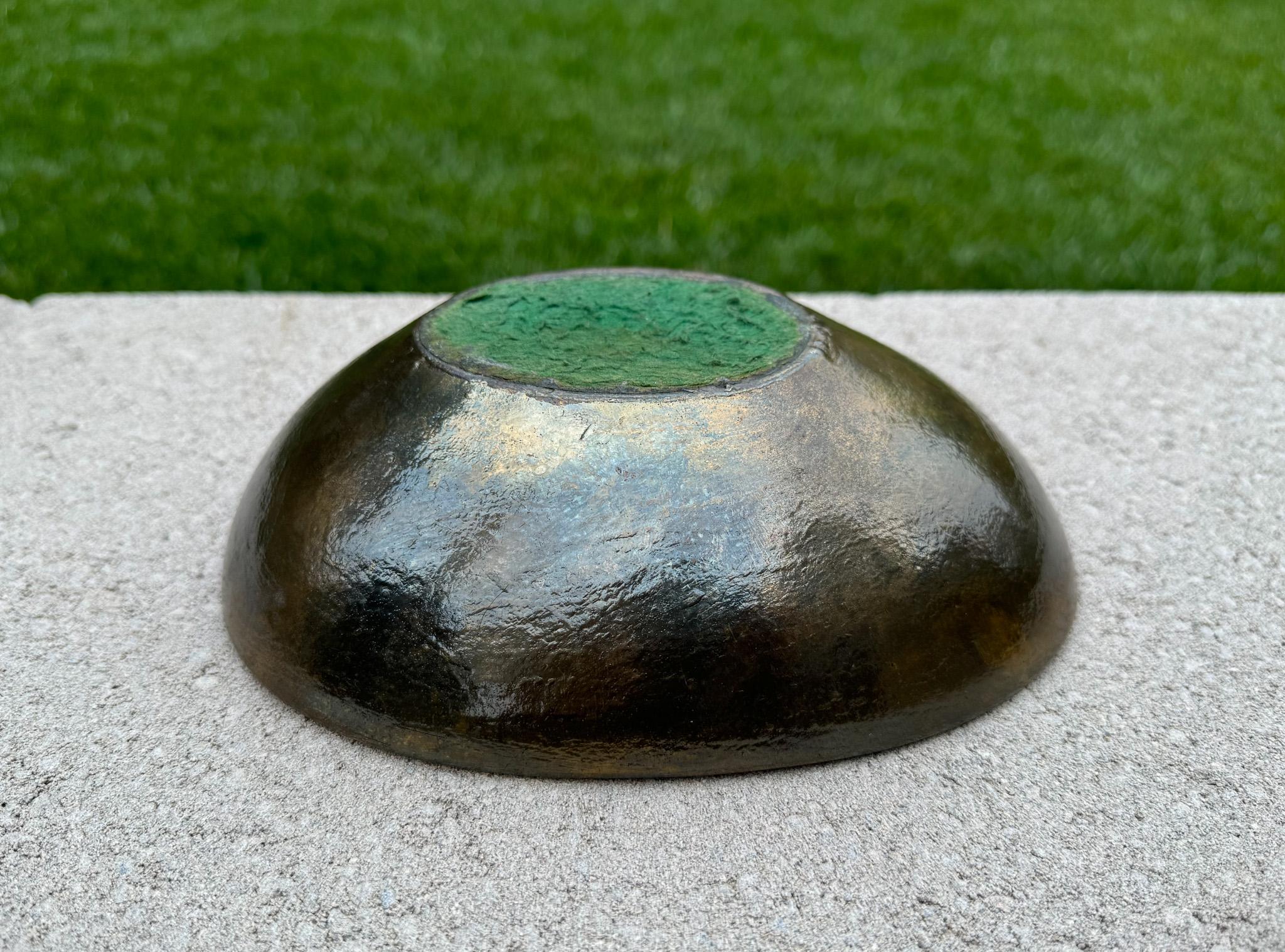 Ben Seibel Brass Ashtray / Ribbed Bowl for Jenfred-Ware Raymor, USA, c.1950 9