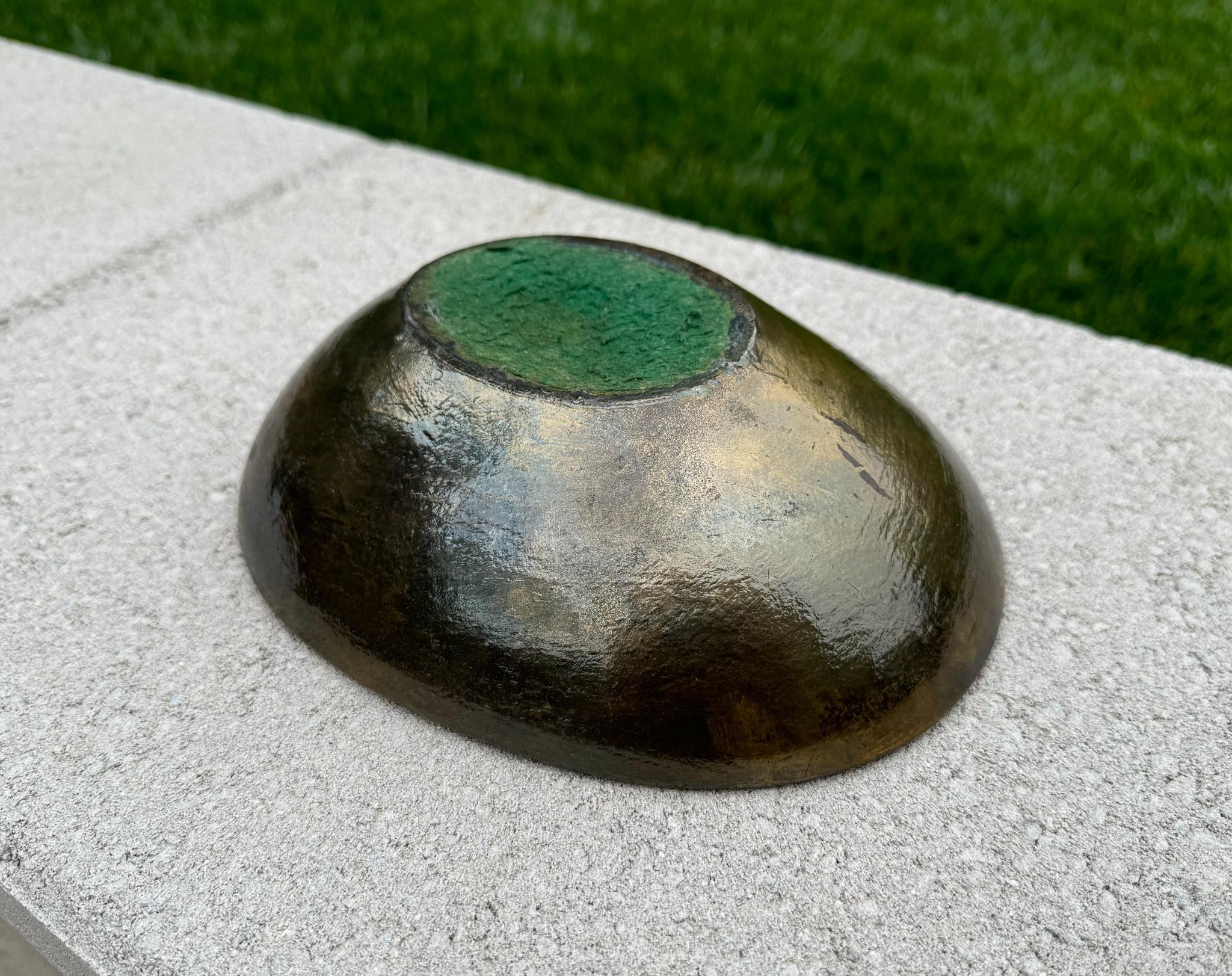 Ben Seibel Brass Ashtray / Ribbed Bowl for Jenfred-Ware Raymor, USA, c.1950 11