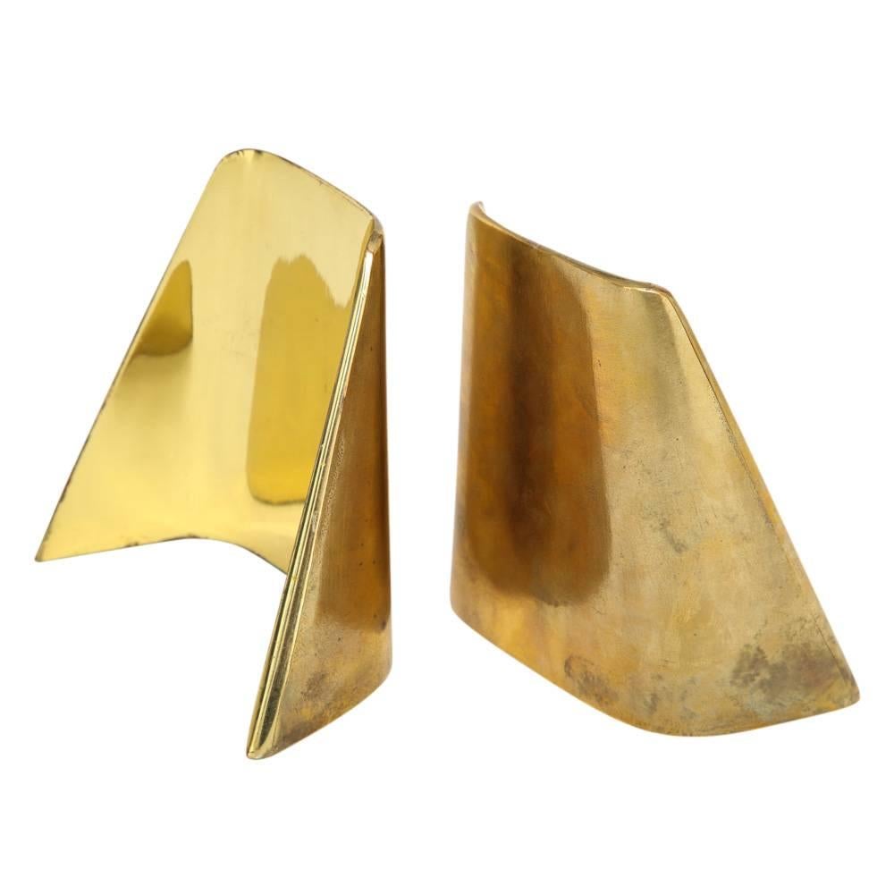 Ben Seibel Brass Bookends Jenfred-Ware Shovel, USA, 1950s