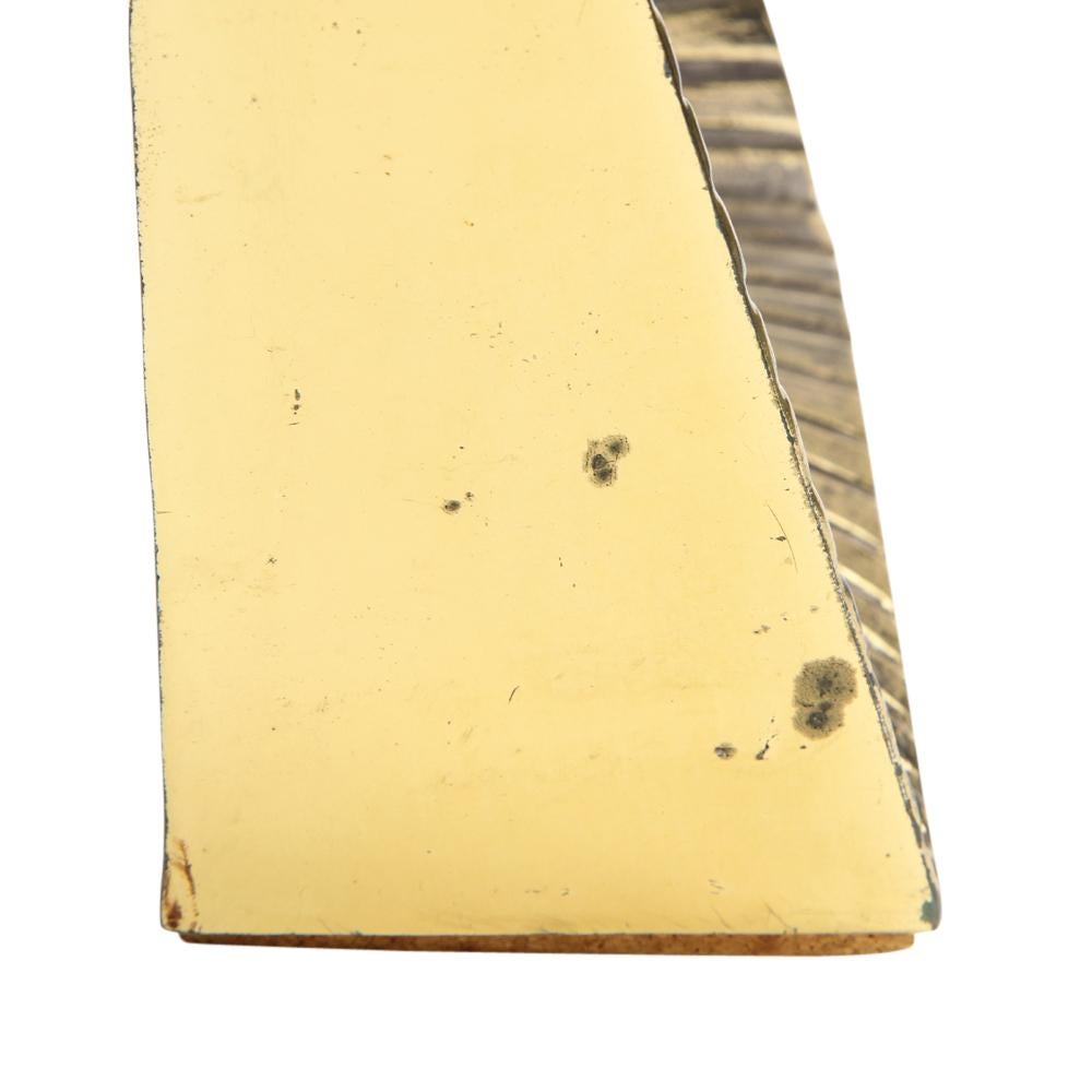 Ben Seibel Brass Plated Bookends Sunburst Raymor, Signed USA 1950s 6