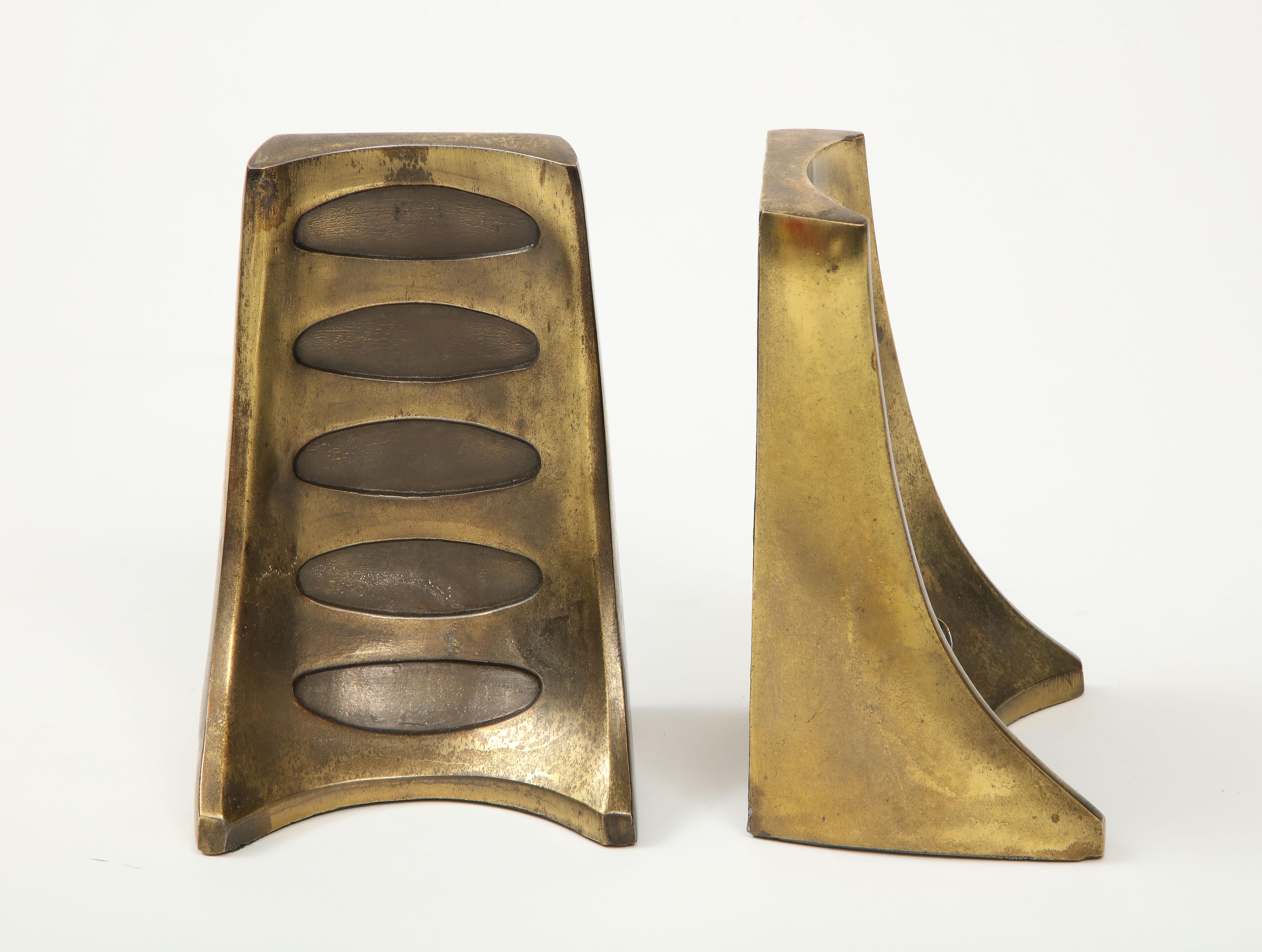 Ben Seibel Bronze Bookends In Good Condition In New York, NY