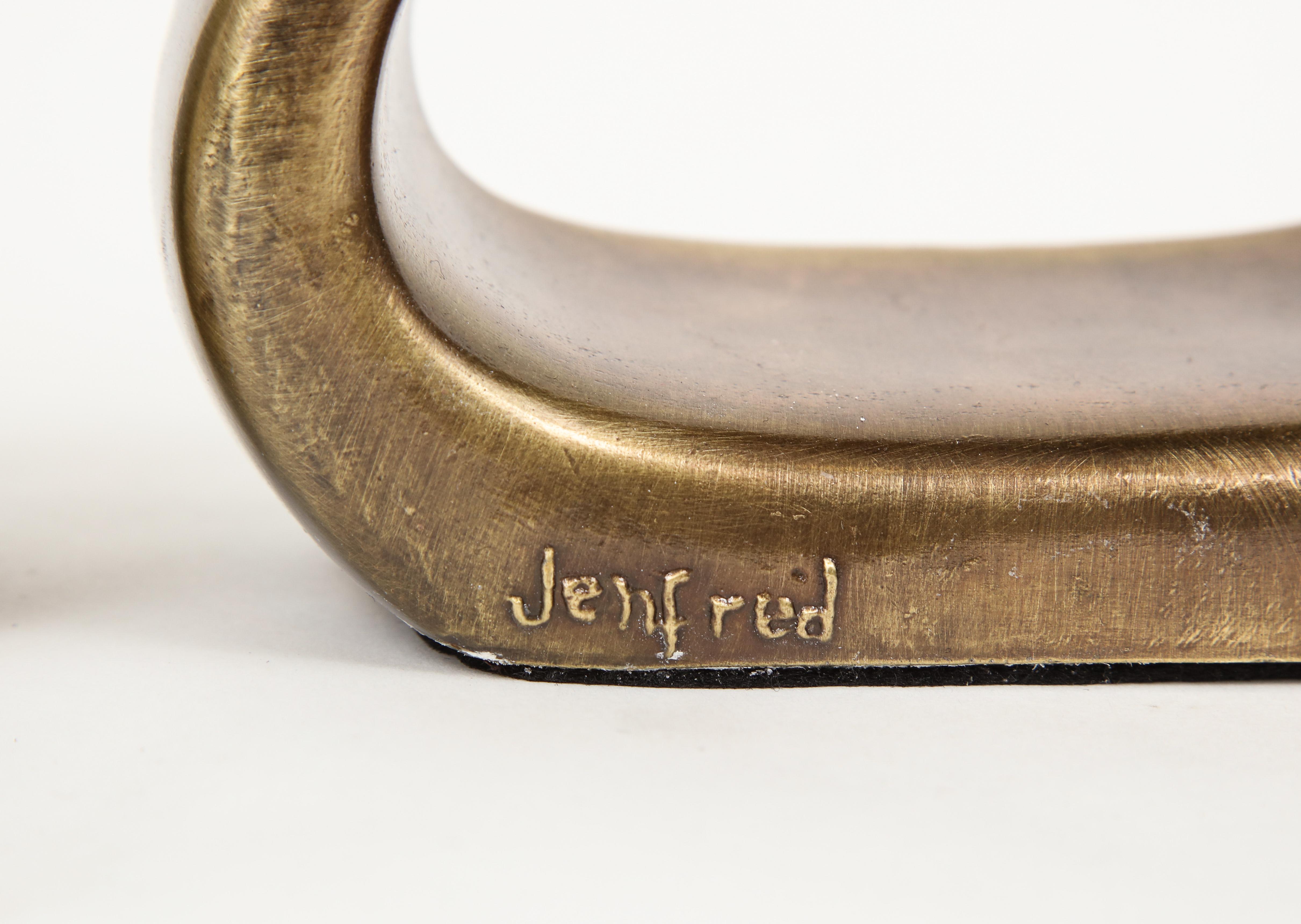 Ben Seibel Bronze Stirrup Bookends 1