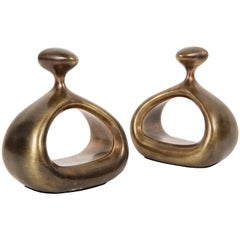 Ben Seibel Bronze Stirrup Bookends