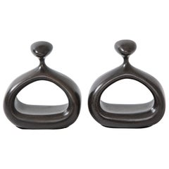 Ben Seibel Bronze Stirrup Bookends