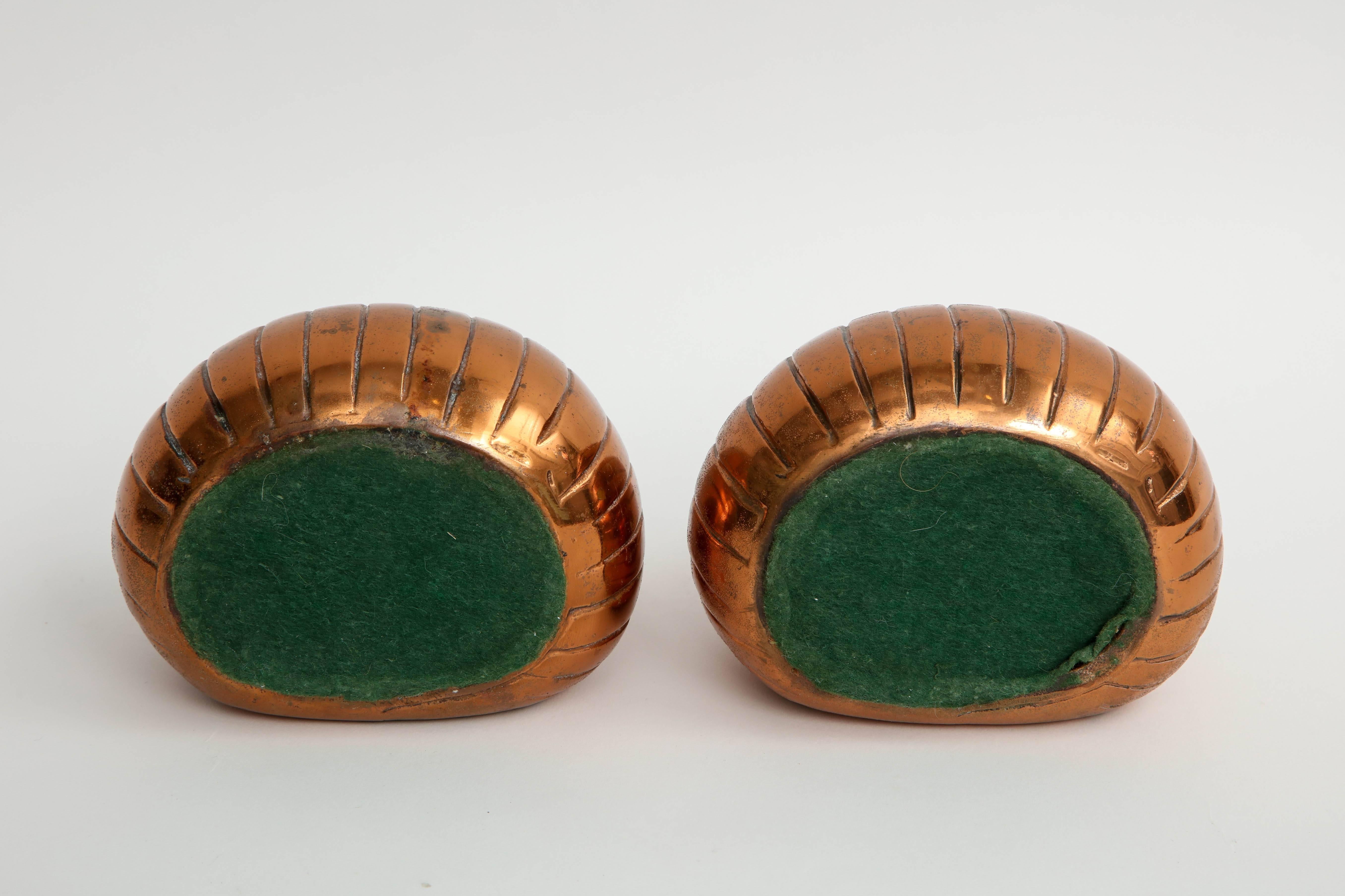 Ben Seibel Copper Bookends In Excellent Condition In New York, NY