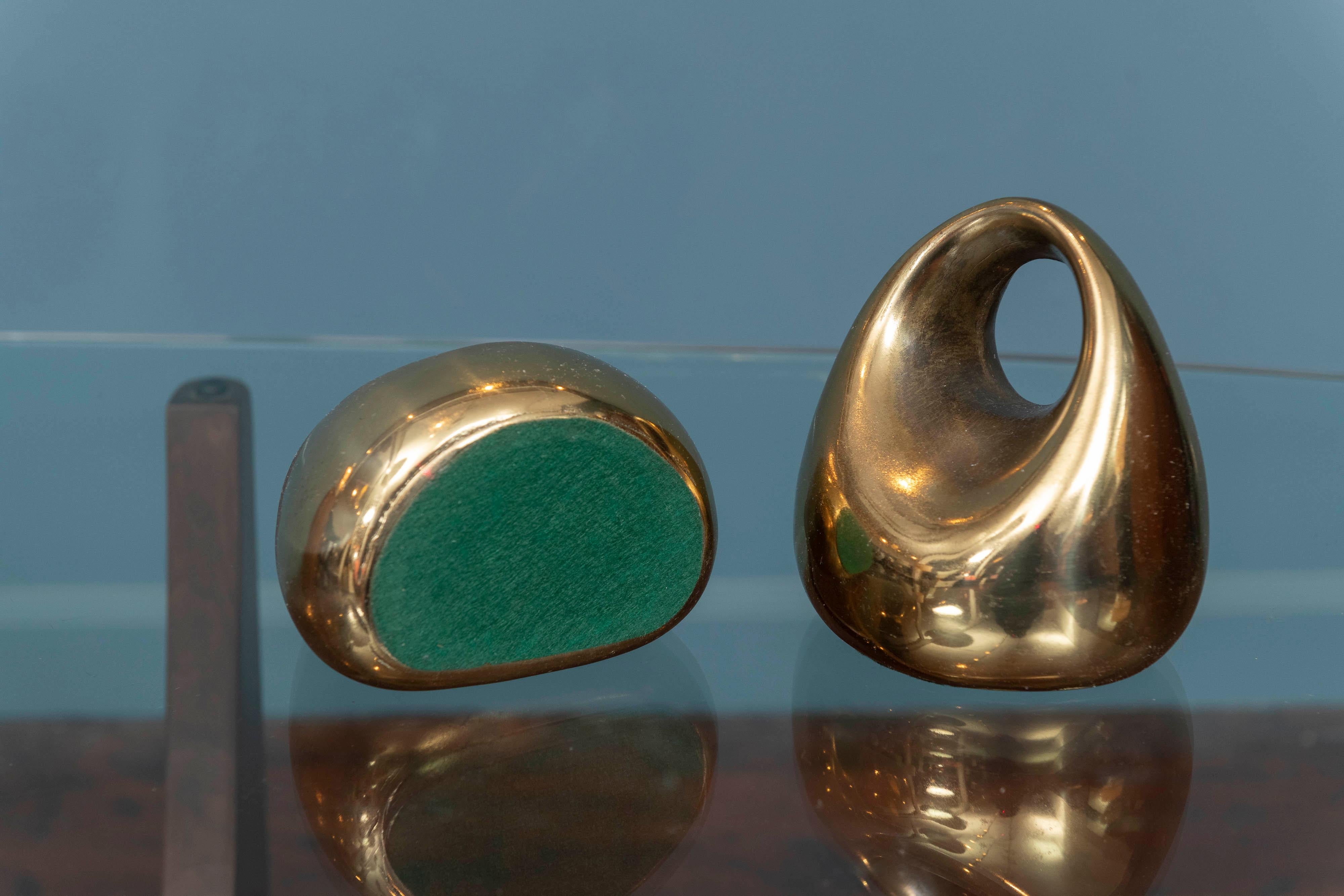 Ben Seibel Designs Brass Bookends for Jenfred In Good Condition In San Francisco, CA