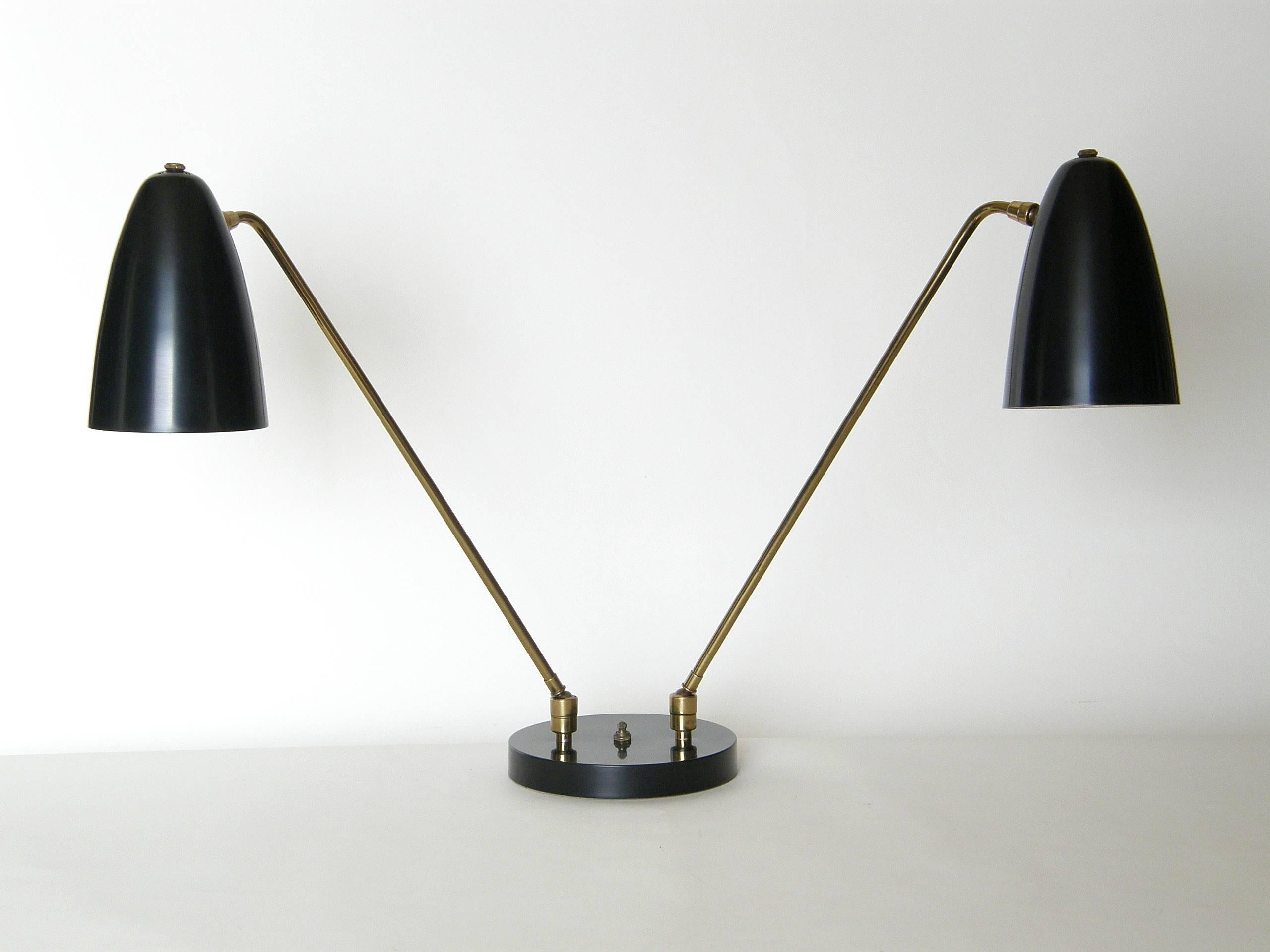 Mid-Century Modern Ben Seibel for Raymor Two Shade Table Lamp