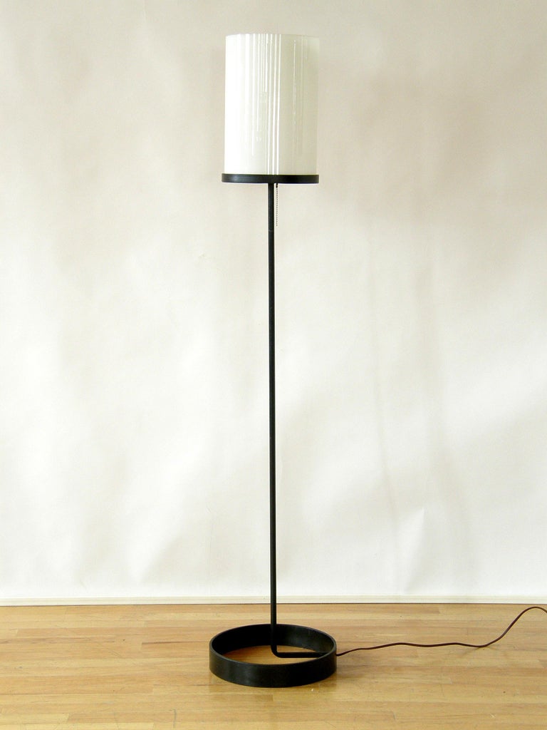Glass Cylinder Floor Lamp