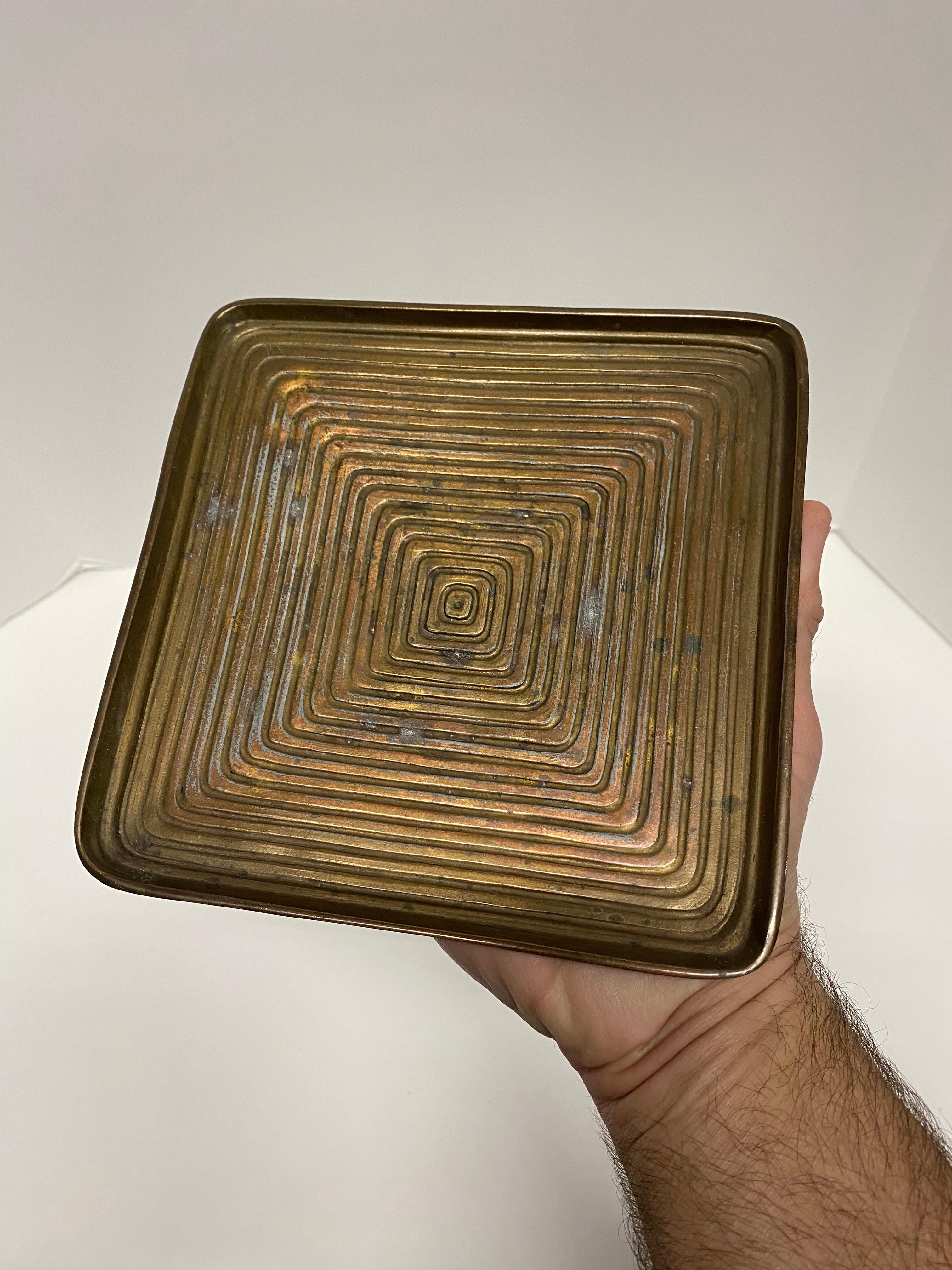 Mid-20th Century Ben Seibel Jenfred Concentric Square Tray For Sale