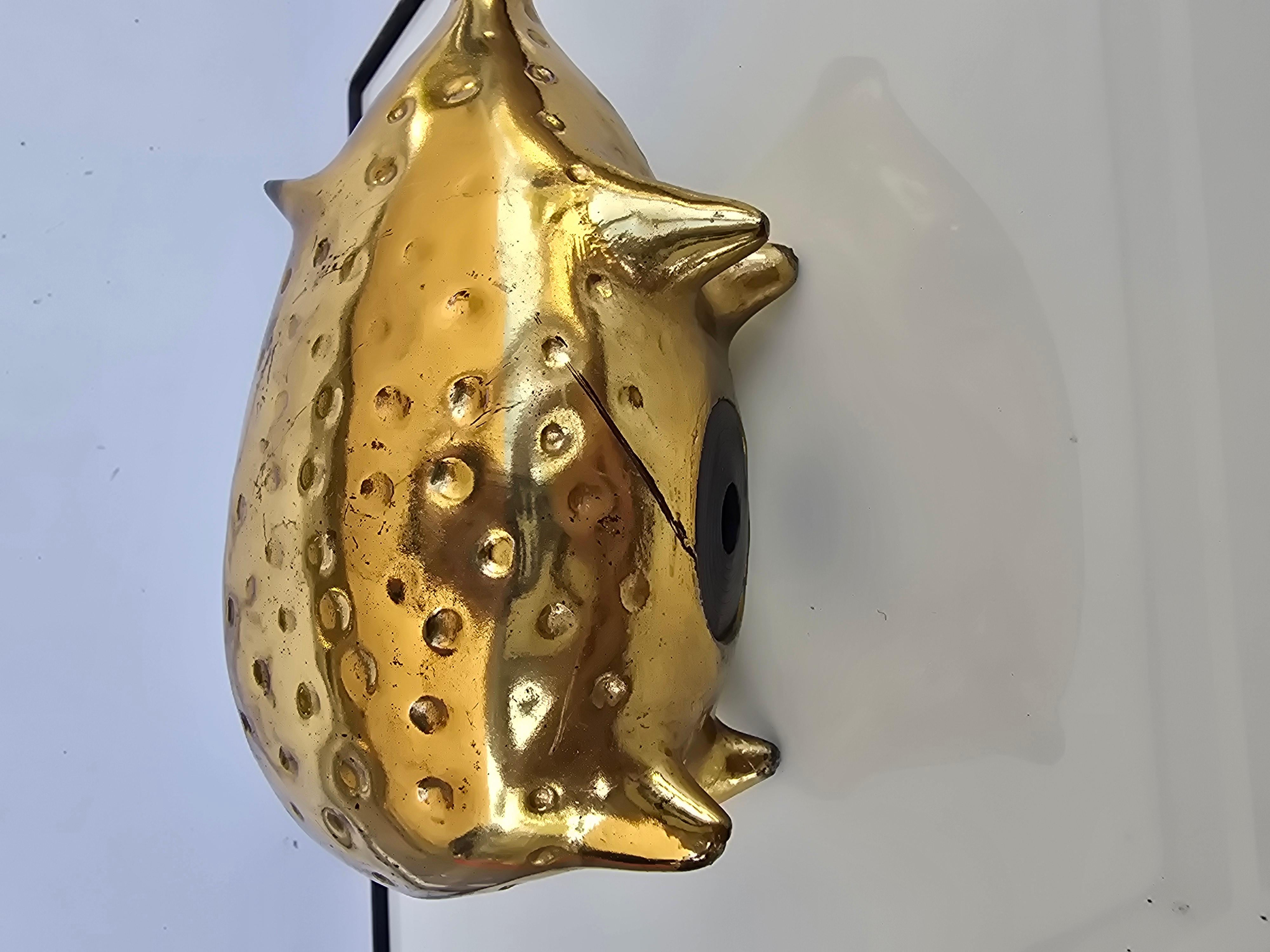 Ben Seibel Escultura hucha de latón Jenfred Ware en Bueno estado para la venta en Sarasota, FL