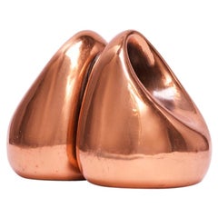 Used Ben Seibel Jenfred Ware Copper Finish Bookends