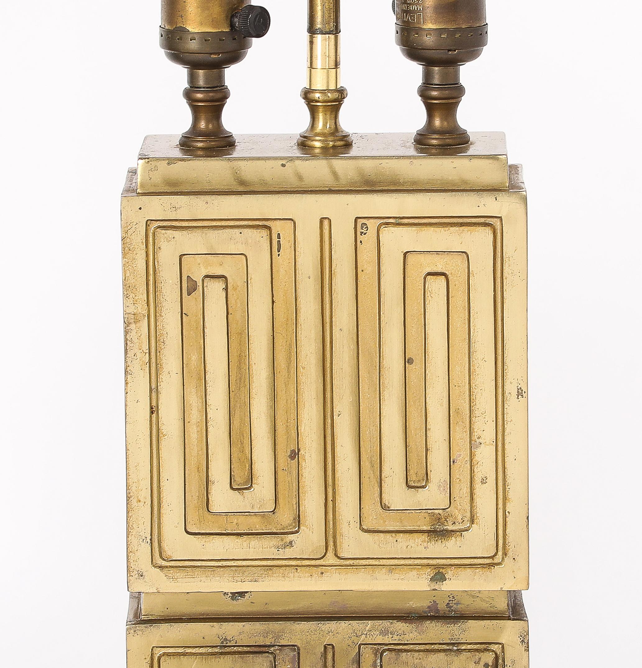 Ottone Lampade Ben Seibel, USA anni '50 in vendita