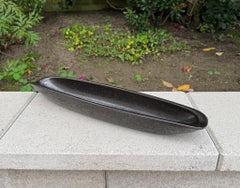 Ciotola in ceramica nera Ben Seibel Modern Artware per Raymor di Roseville, 1955 ca.